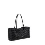 Borsa a Spalla in 100% Pu Vegan Leather Nero