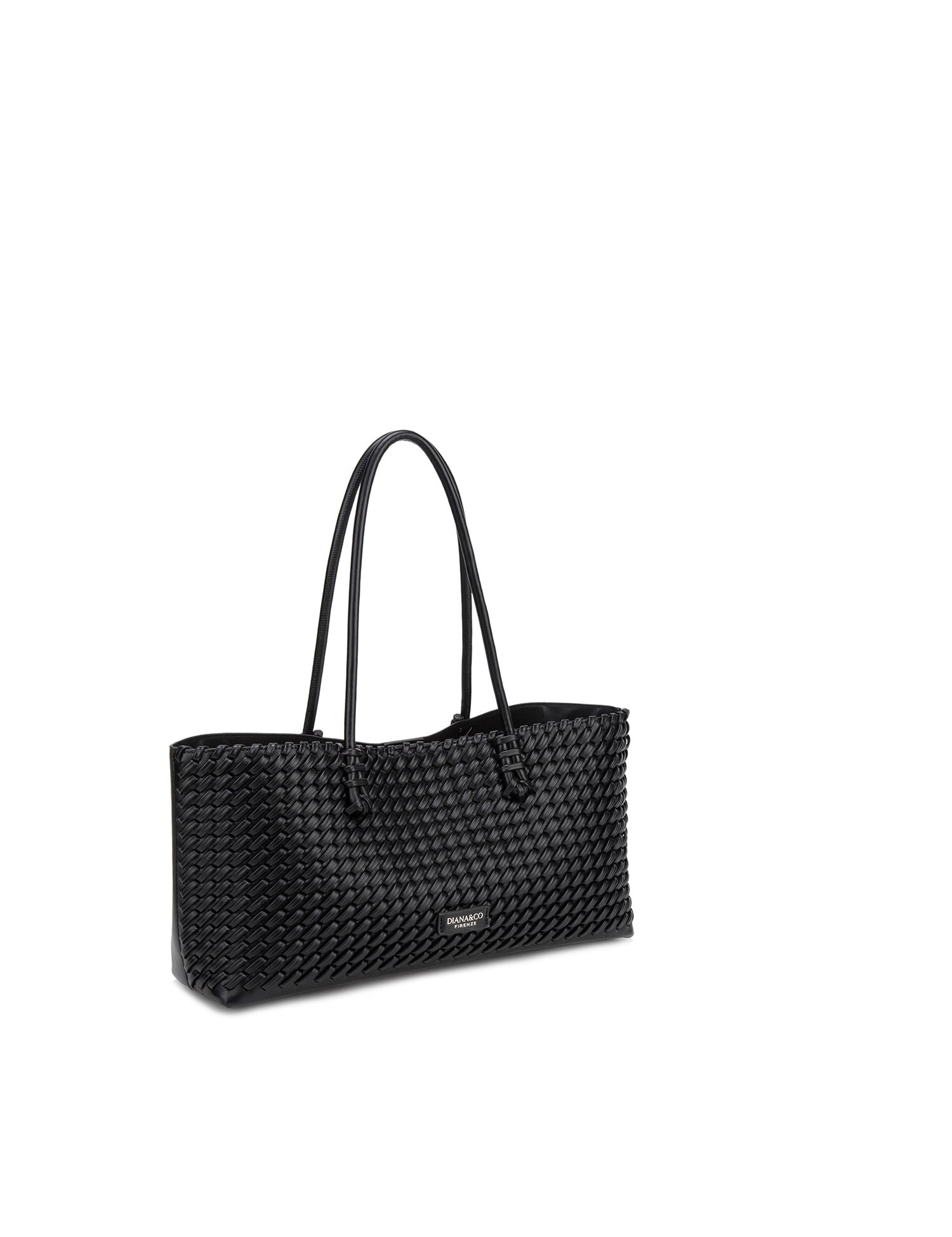 Borsa a Spalla in 100% Pu Vegan Leather Nero