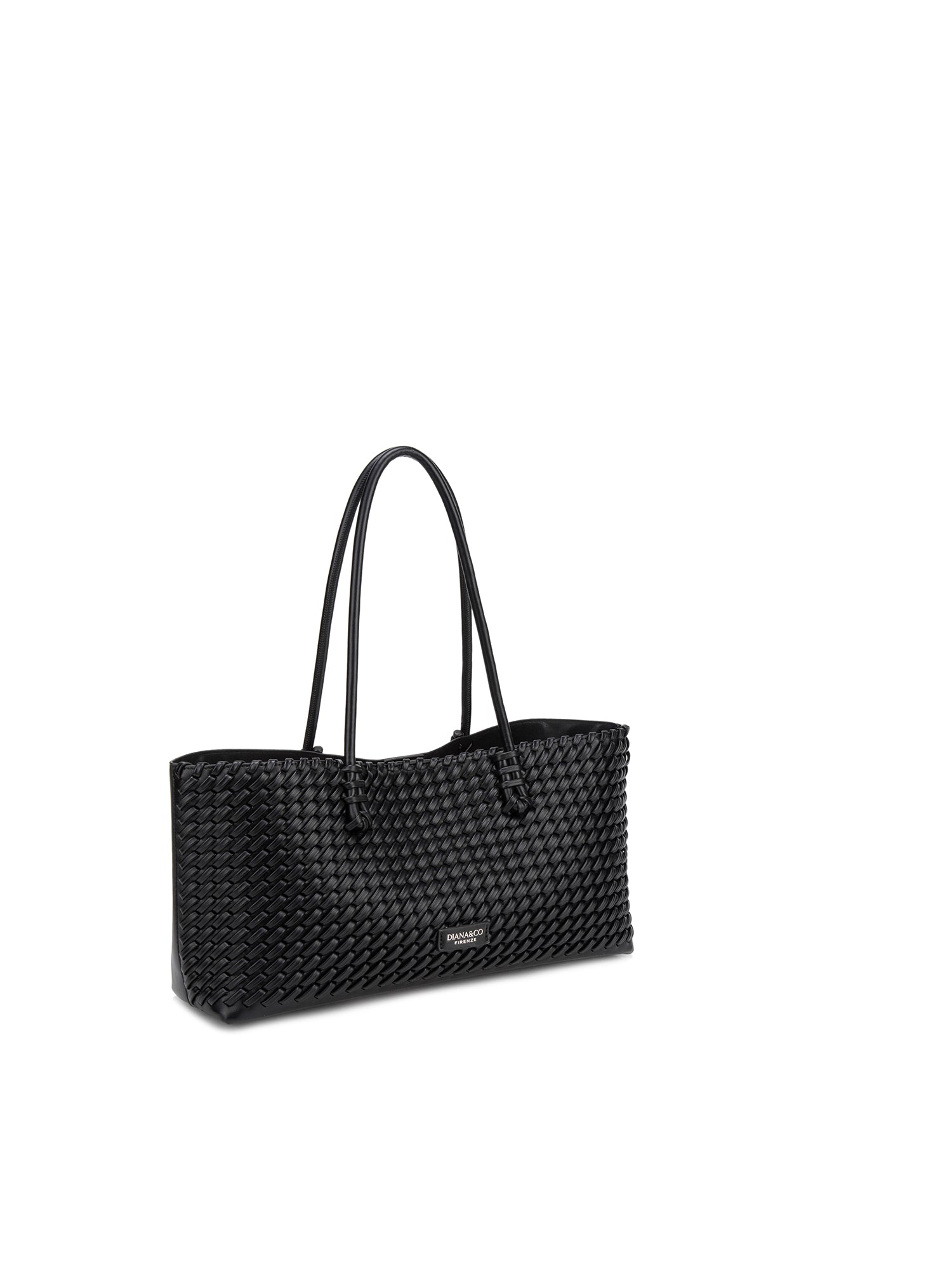 Borsa a Spalla in 100% Pu Vegan Leather Nero
