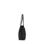 Borsa a Spalla in 100% Pu Vegan Leather Nero