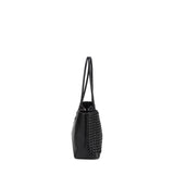 Borsa a Spalla in 100% Pu Vegan Leather Nero
