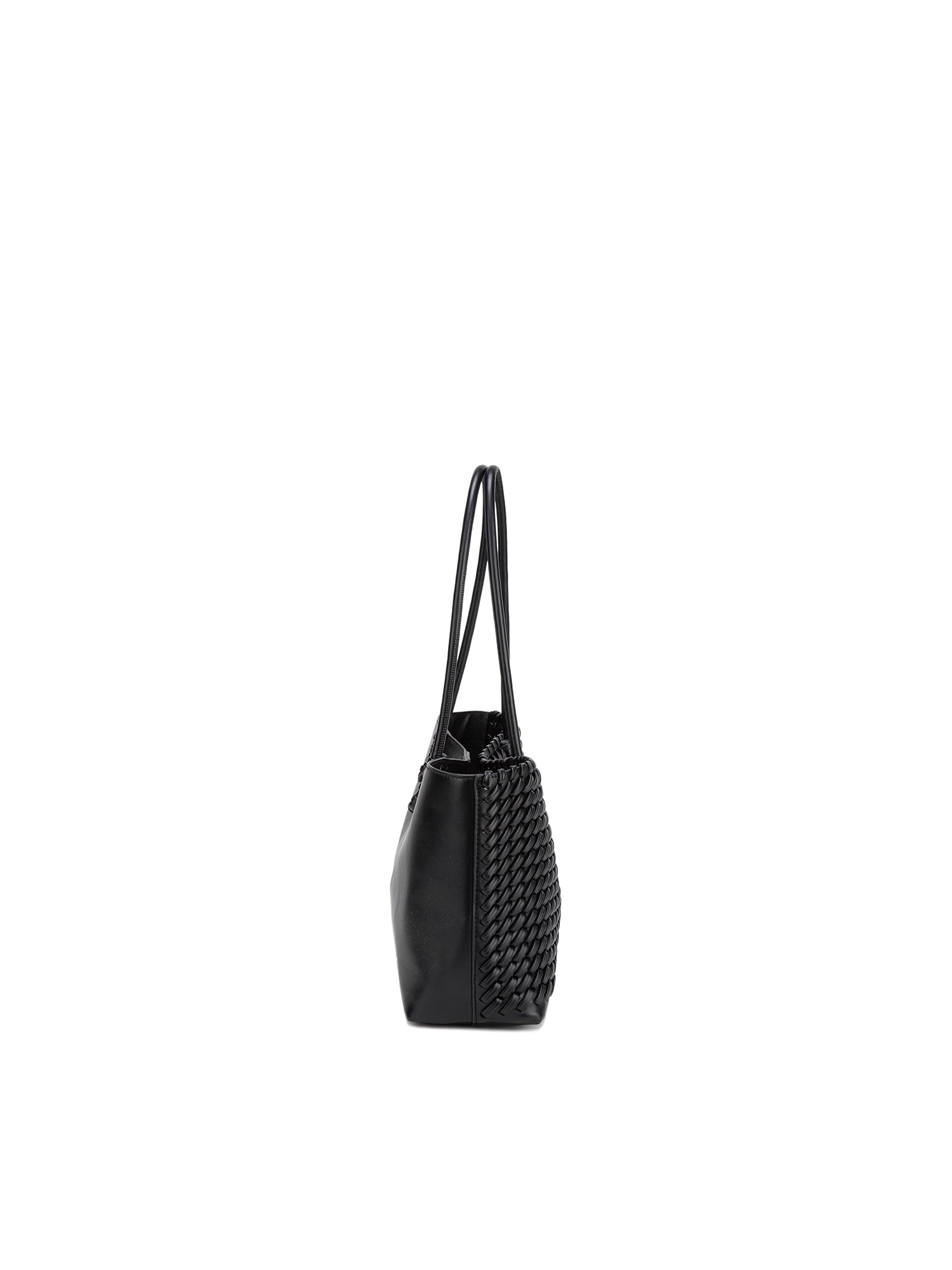 Borsa a Spalla in 100% Pu Vegan Leather Nero