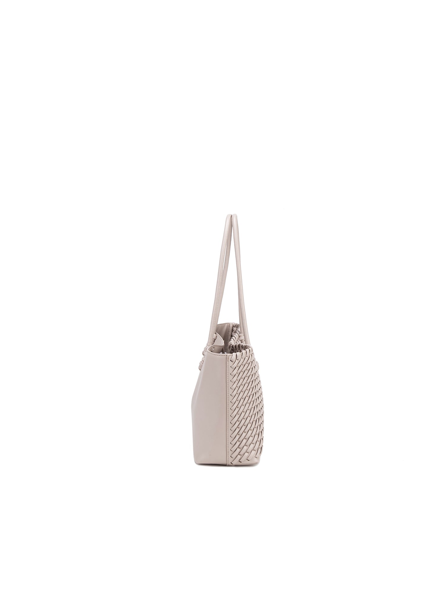 Borsa a Spalla in 100% Pu Vegan Leather Grigio