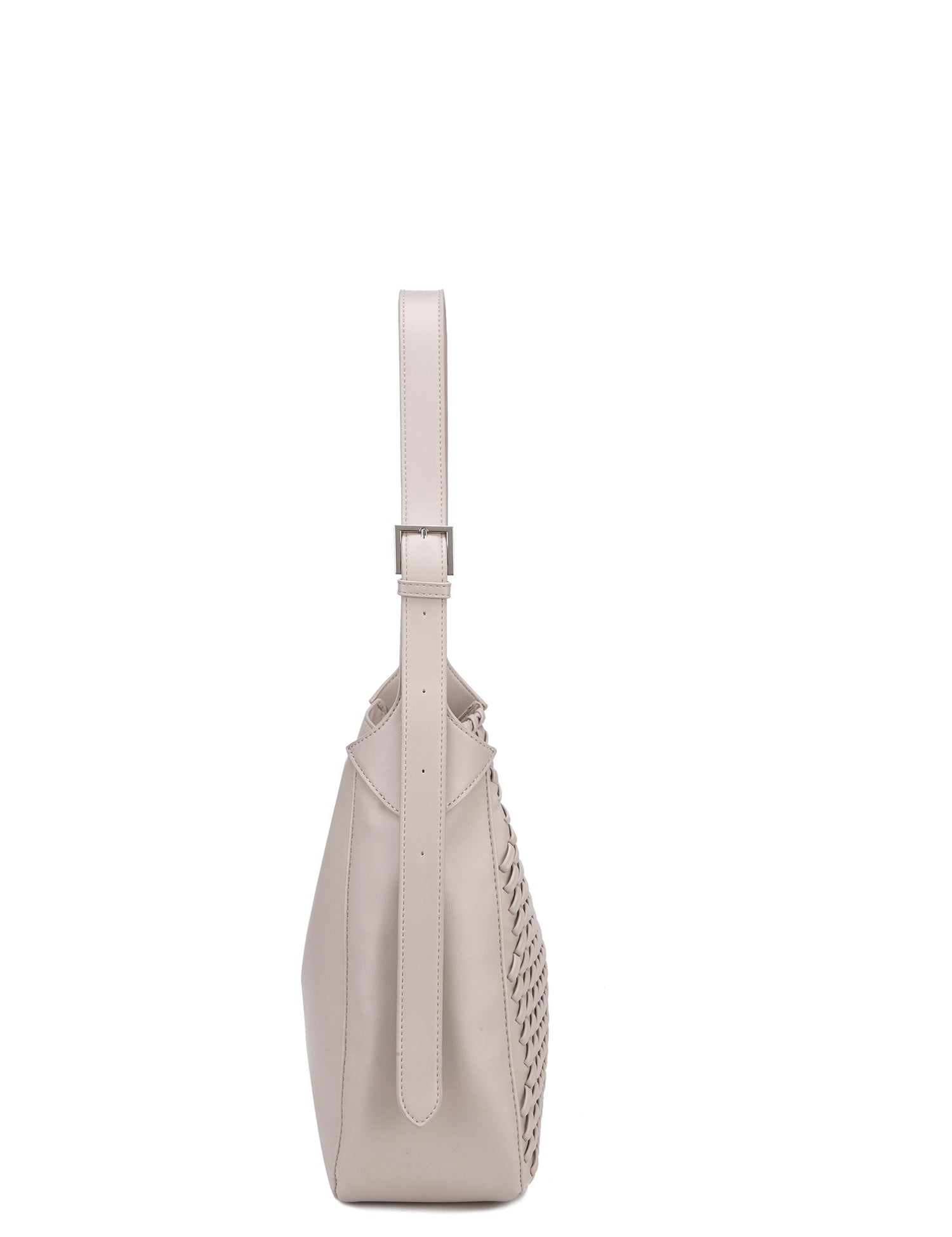 Borsa a Spalla in 100% Pu Vegan Leather Grigio