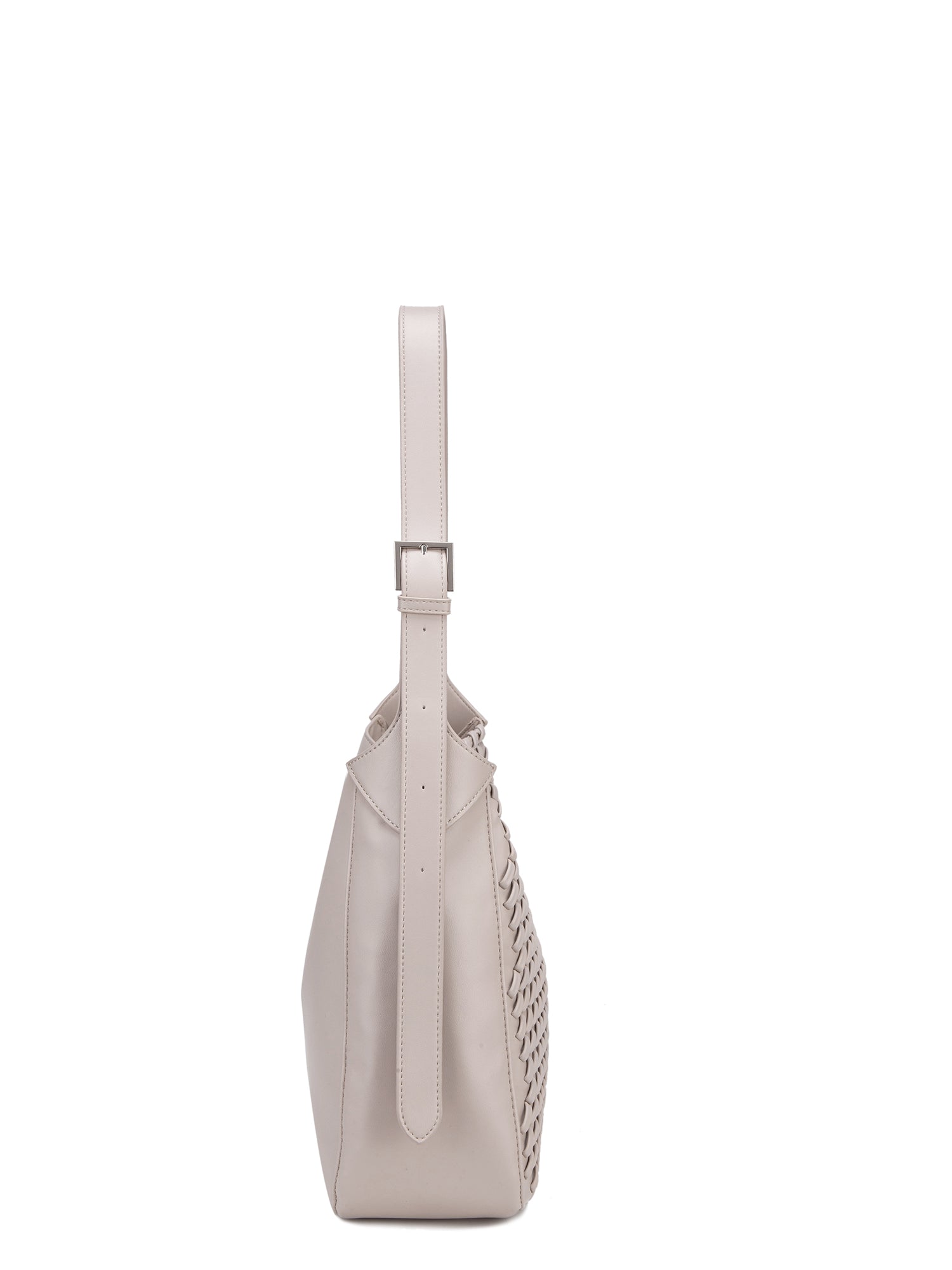 Borsa a Spalla in 100% Pu Vegan Leather Grigio