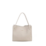 Borsa Shopper in 100% Pu Vegan Leather Beige