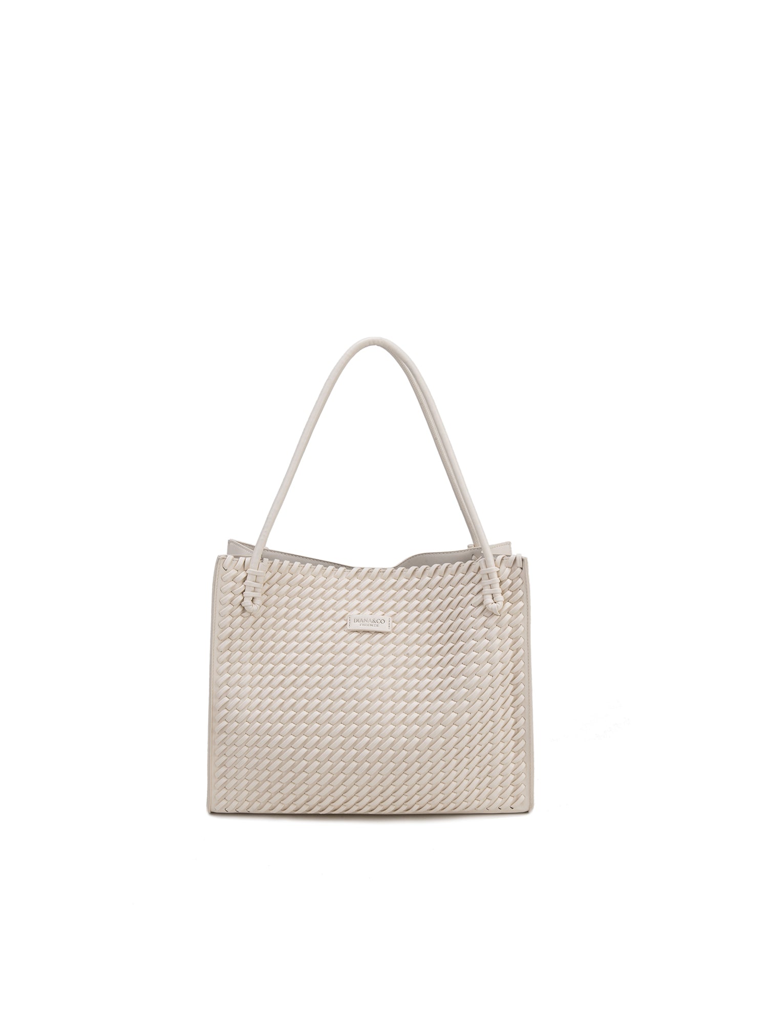 Borsa Shopper in 100% Pu Vegan Leather Beige