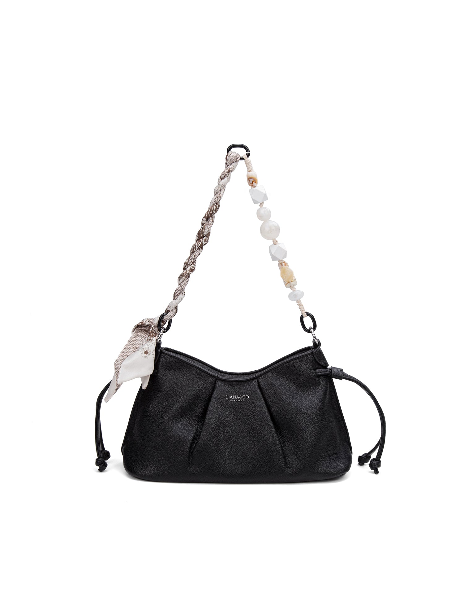 Borsa a Mano in 100% Pu Vegan Leather Nero