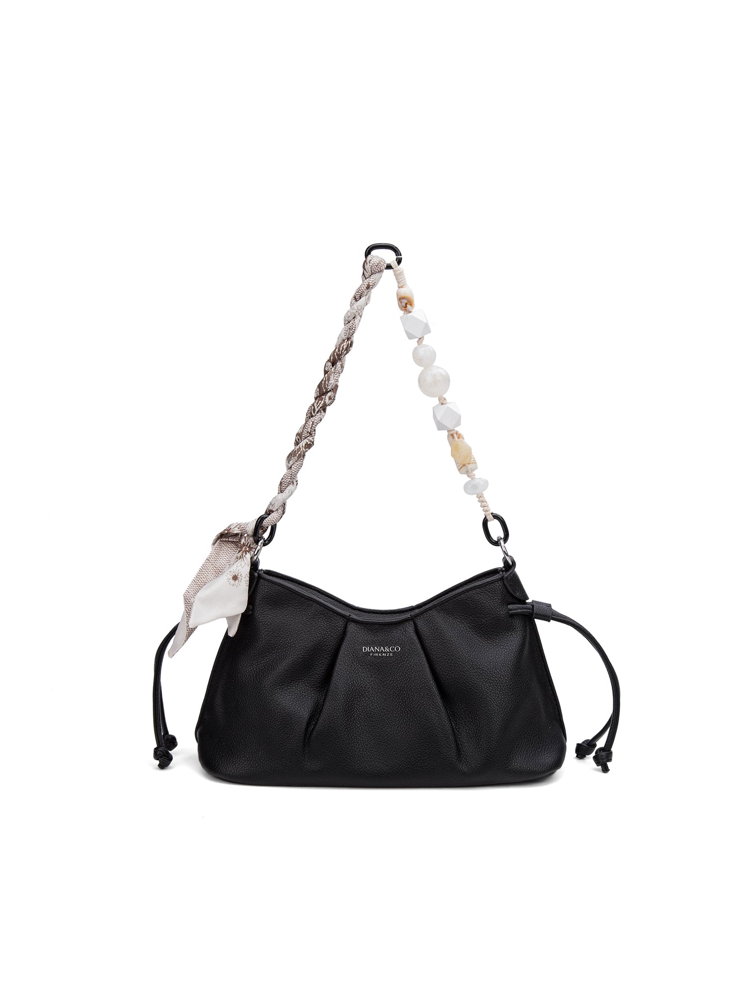 Borsa a Mano in 100% Pu Vegan Leather Nero