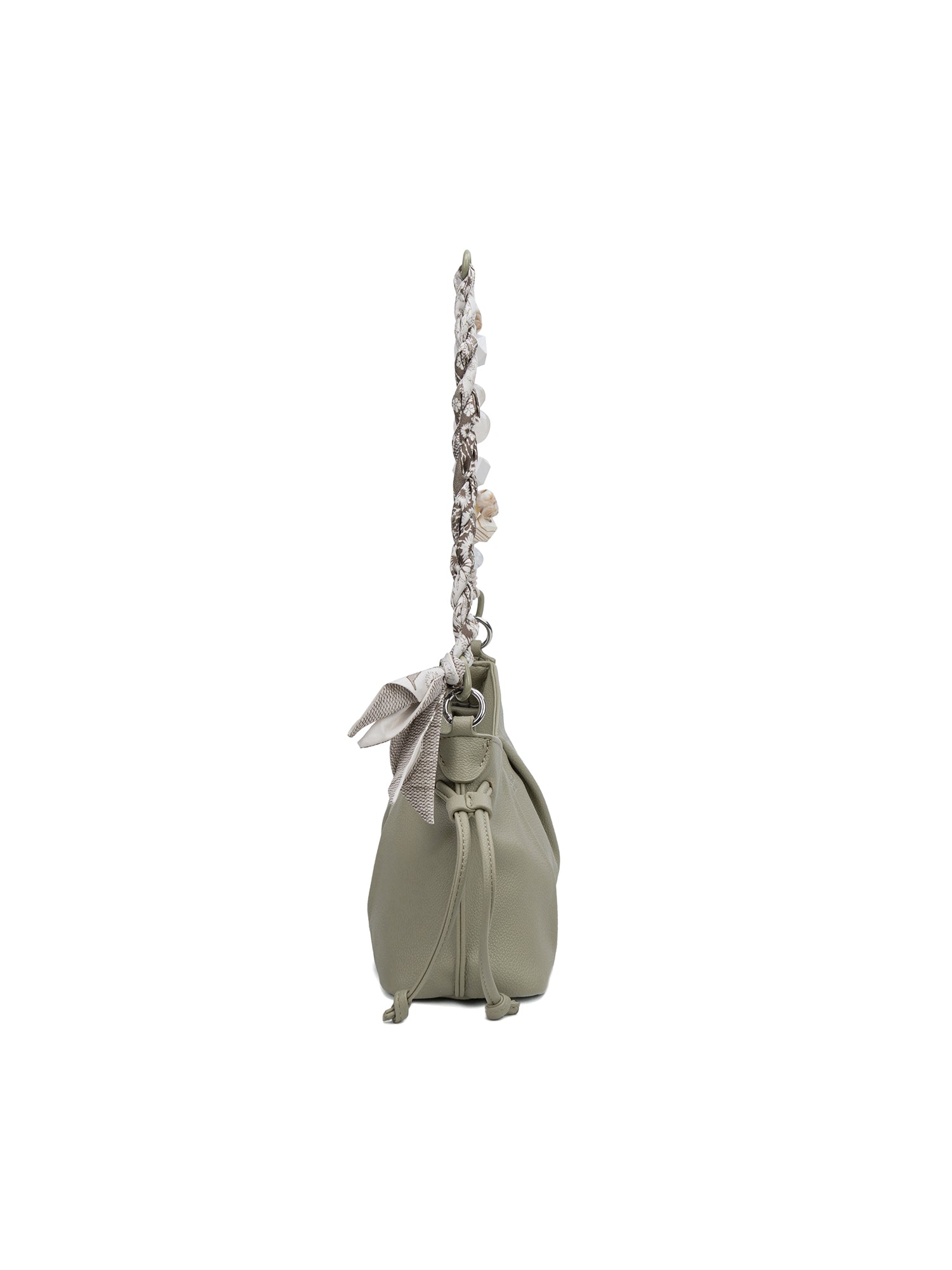 Borsa a Mano in 100% Pu Vegan Leather Verde