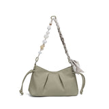 Borsa a Mano in 100% Pu Vegan Leather Verde