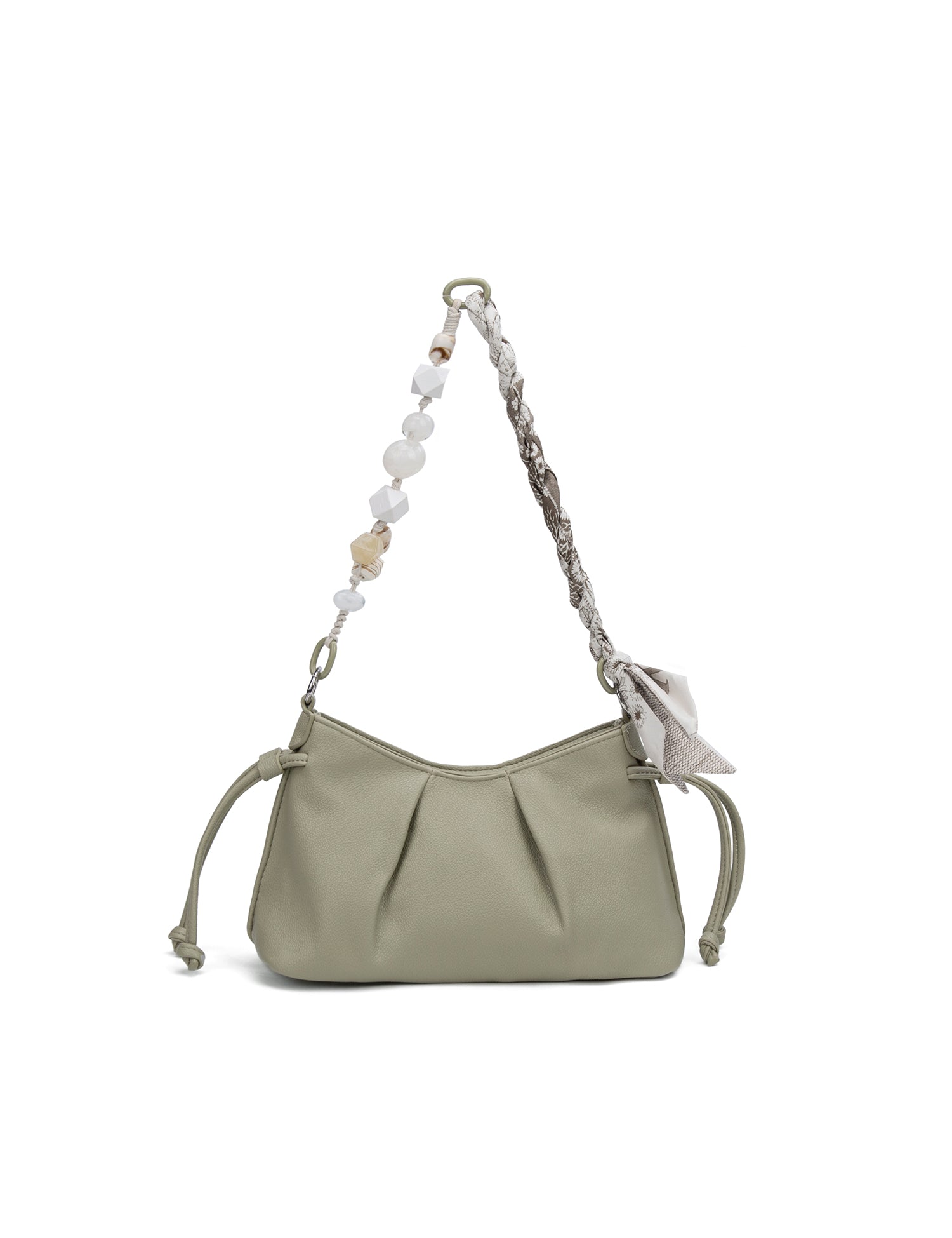 Borsa a Mano in 100% Pu Vegan Leather Verde