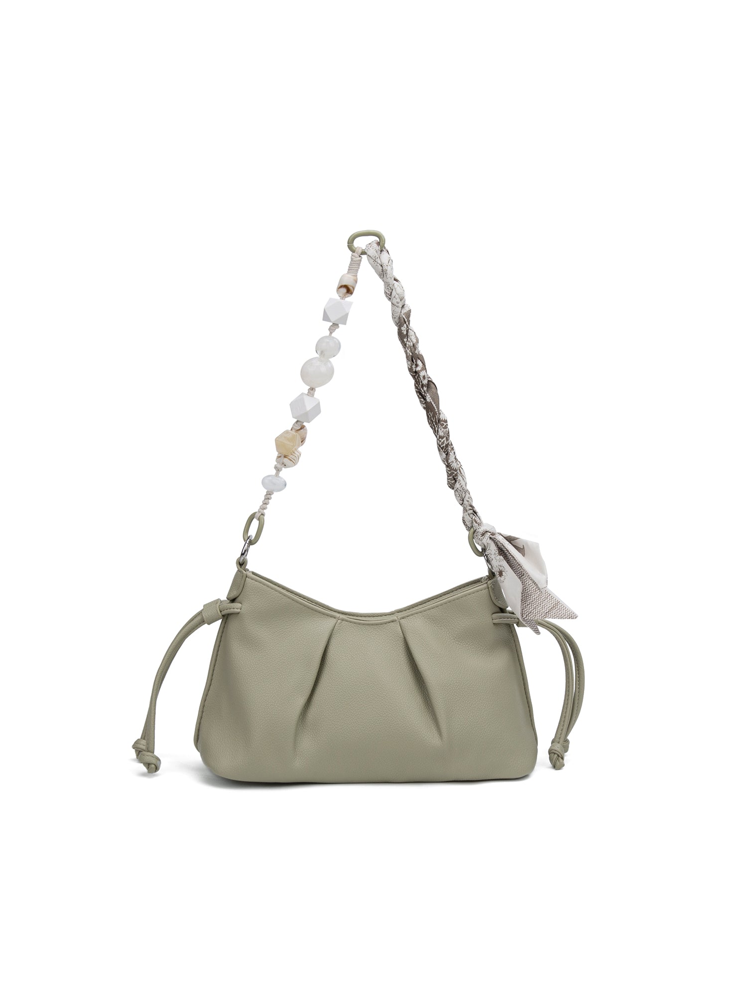 Borsa a Mano in 100% Pu Vegan Leather Verde