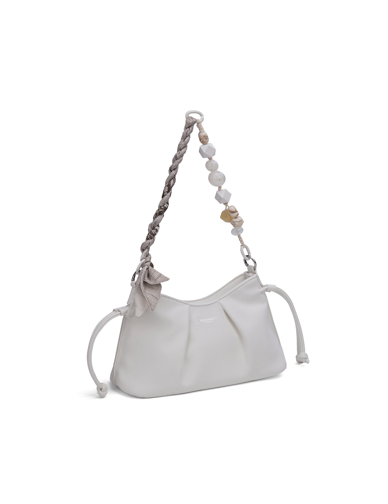 Borsa a Mano in 100% Pu Vegan Leather Bianco
