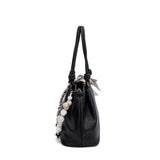 Borsa a Mano in 100% Pu Vegan Leather Nero