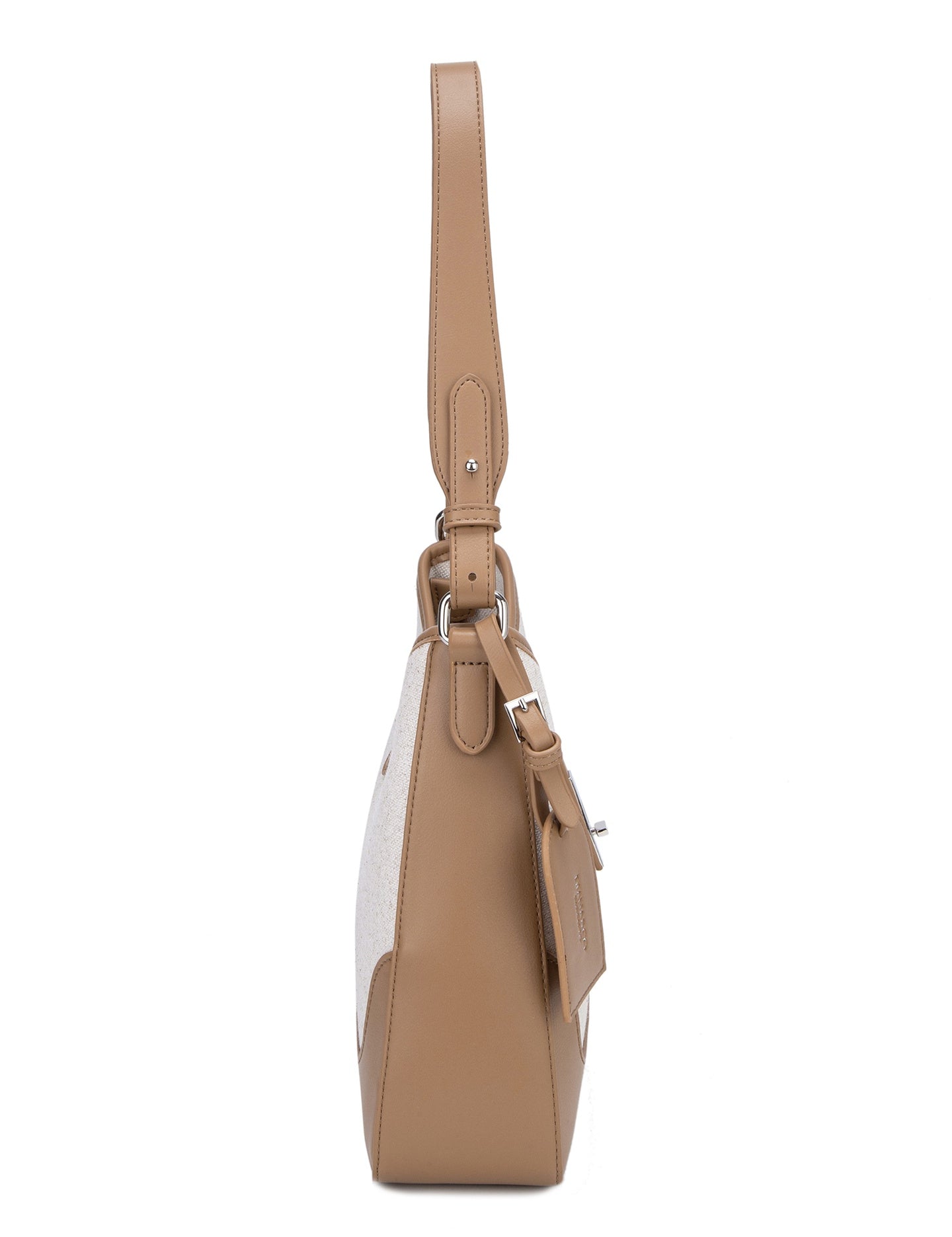 Borsa a Spalla in 80% Polyester 20% Polyurethane Cammello
