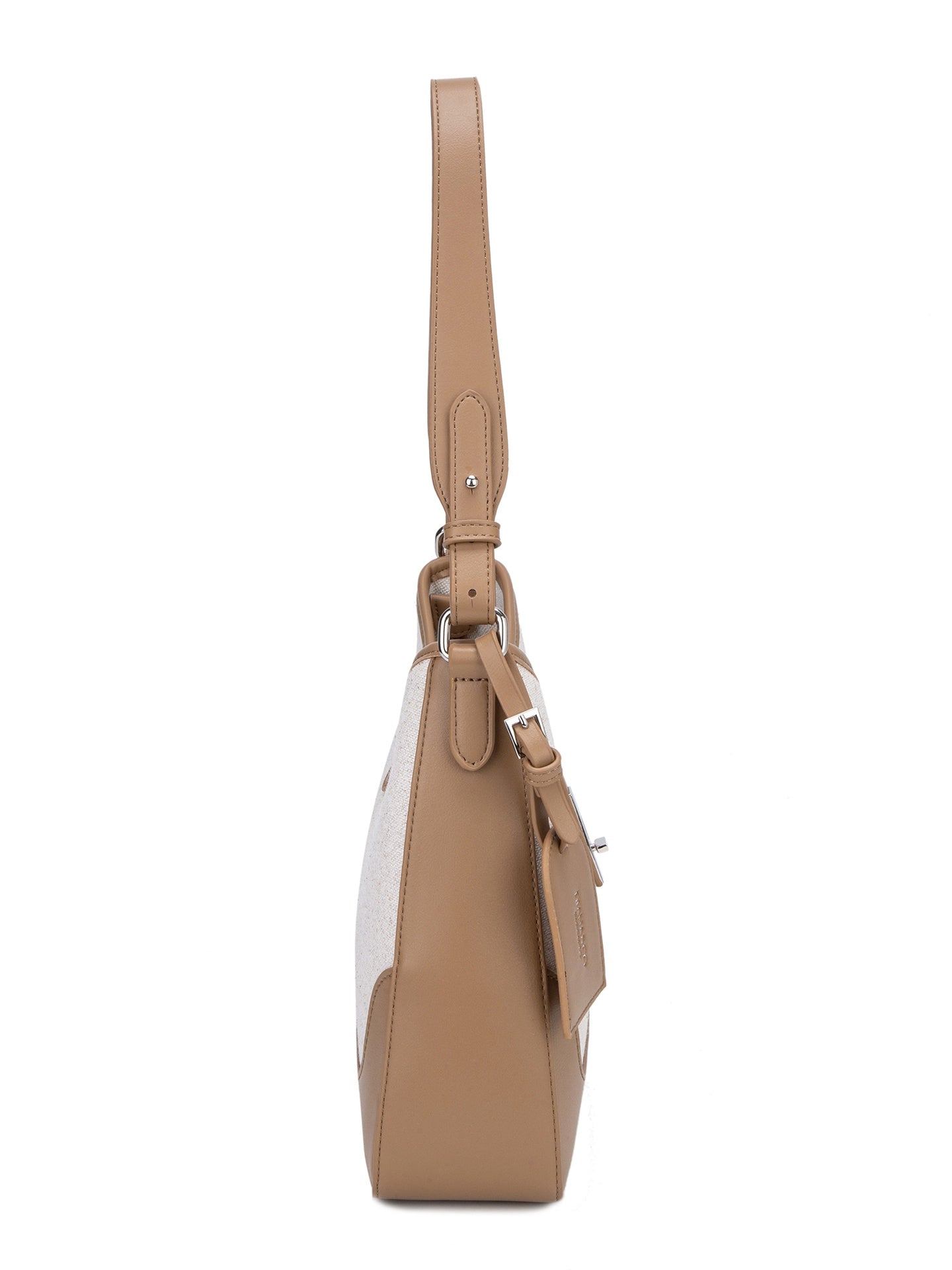 Borsa a Spalla in 80% Polyester 20% Polyurethane Cammello
