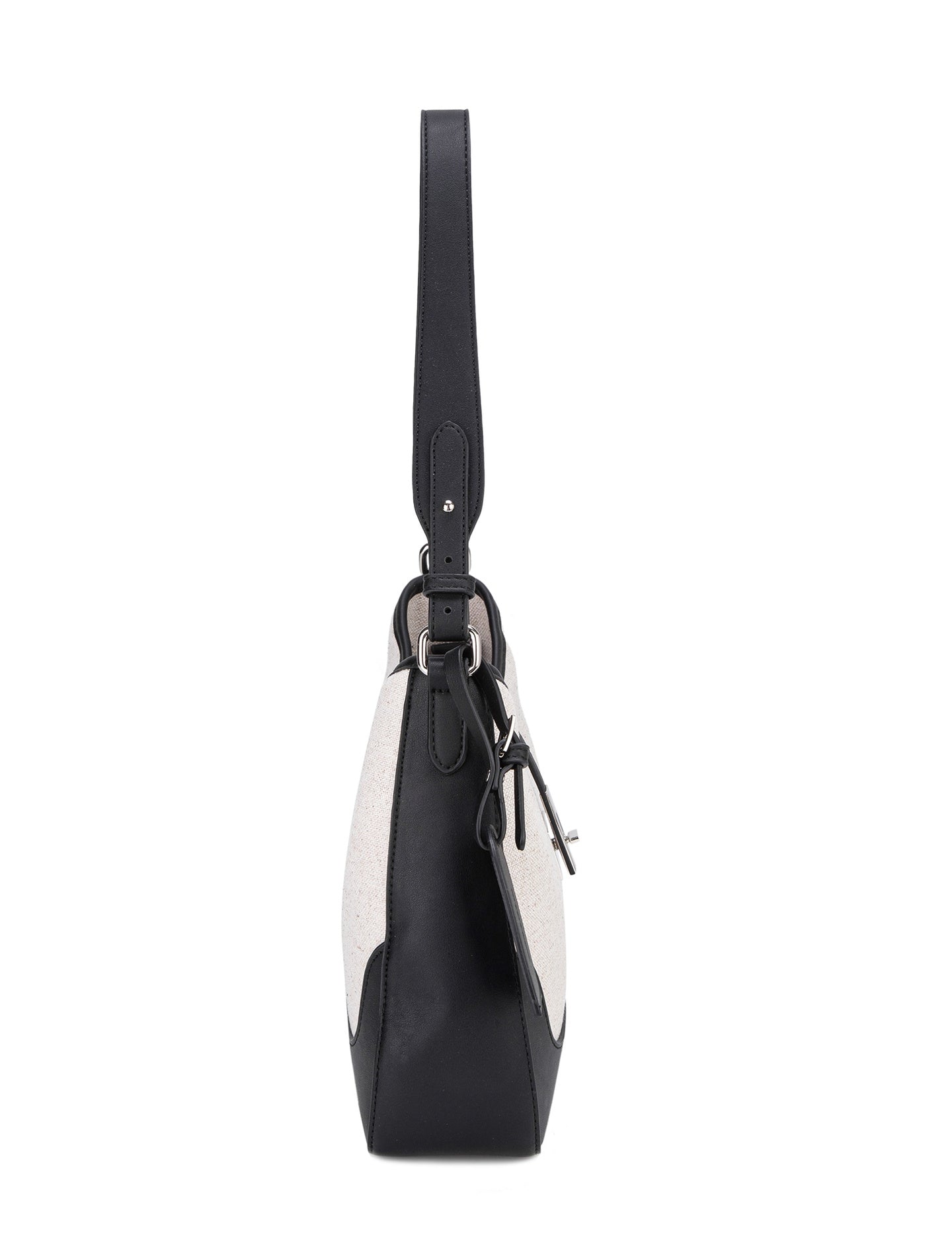 Borsa a Spalla in 80% Polyester 20% Polyurethane Nero