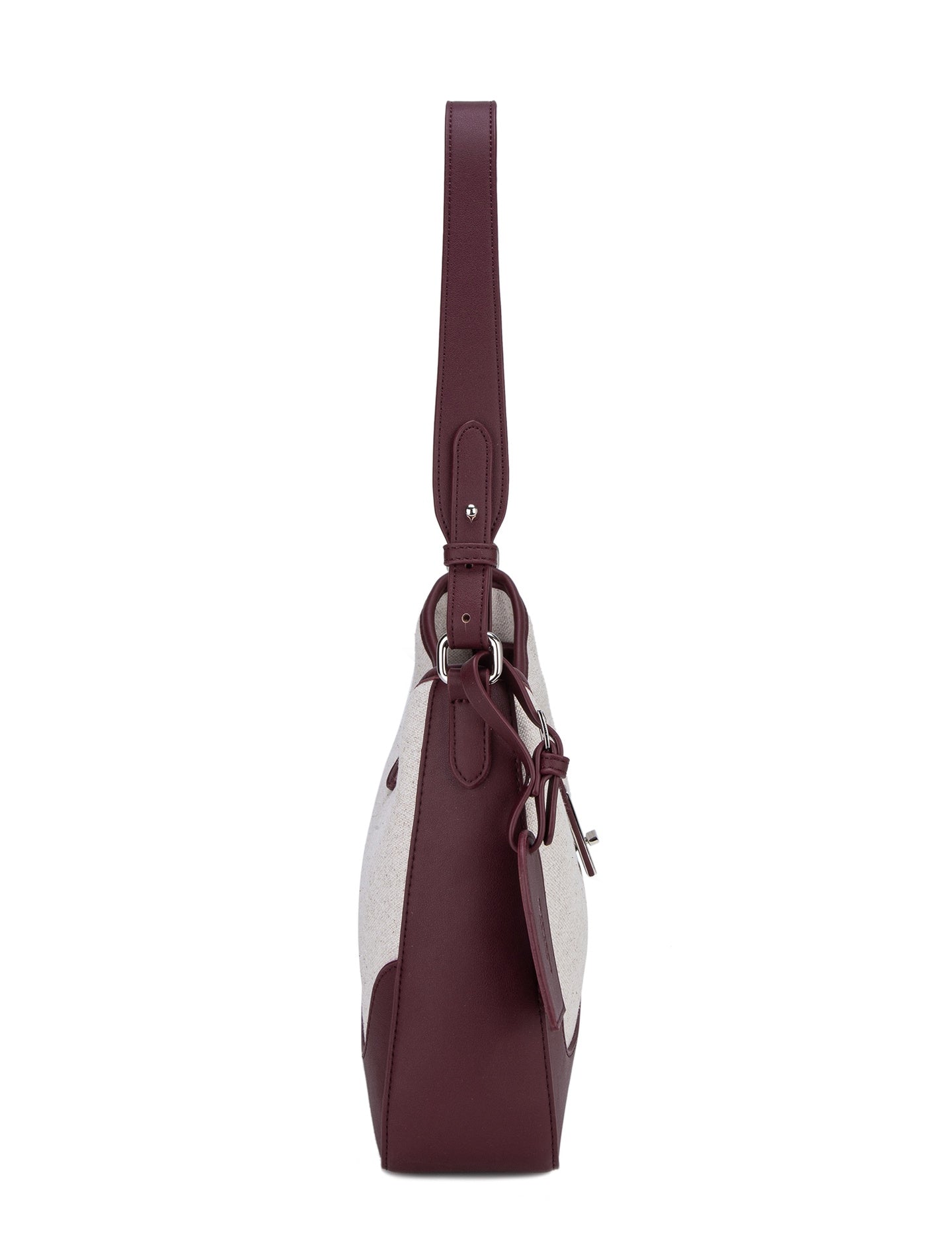 Borsa a Spalla in 80% Polyester 20% Polyurethane Bordeaux
