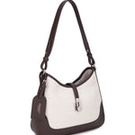 Borsa a Spalla in 80% Polyester 20% Polyurethane Marrone Scuro