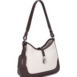 Borsa a Spalla in 80% Polyester 20% Polyurethane Marrone Scuro