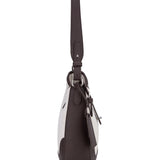 Borsa a Spalla in 80% Polyester 20% Polyurethane Marrone Scuro