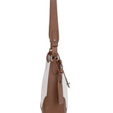 Borsa a Spalla in 80% Polyester 20% Polyurethane Cognac