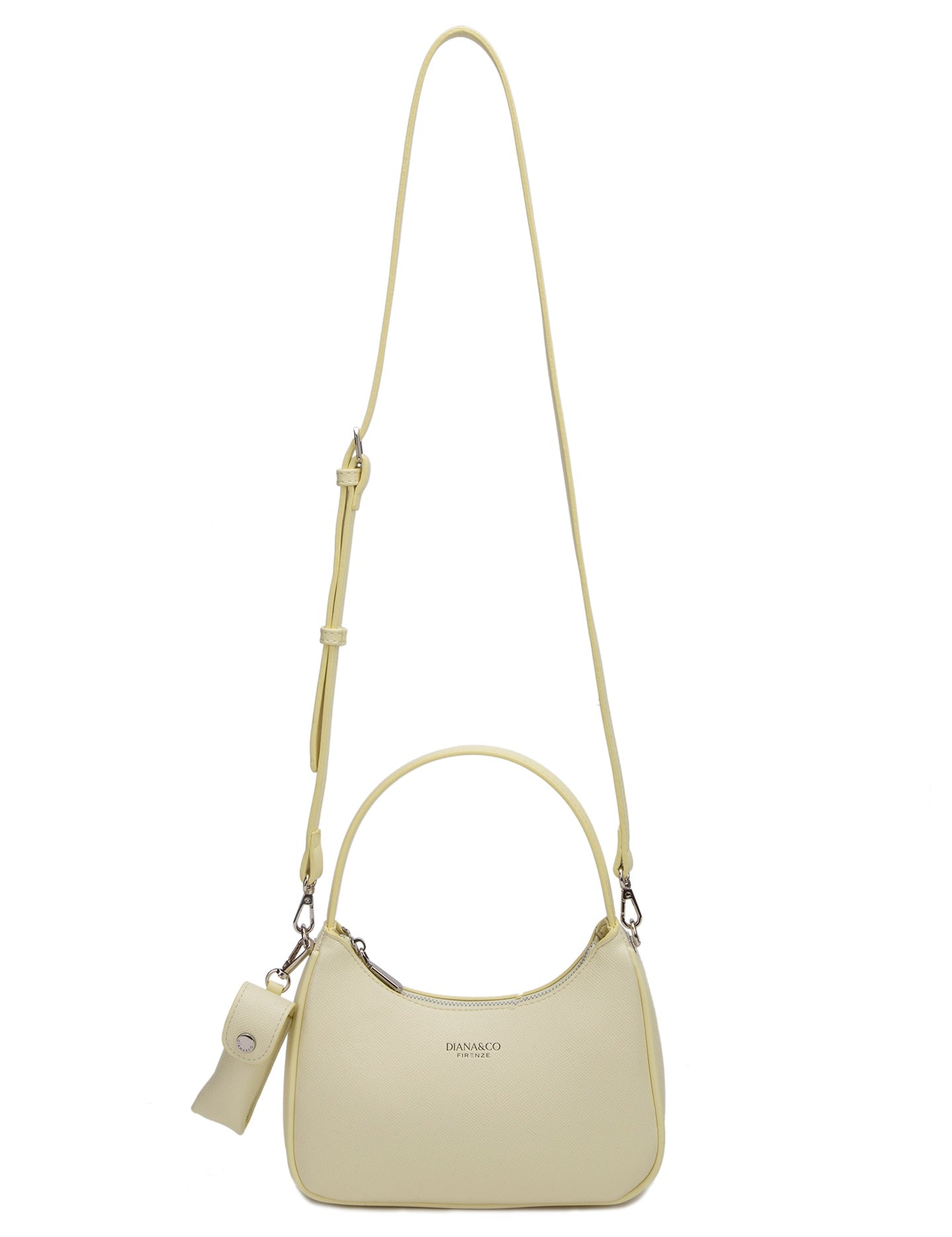 Borsa a Mano in Pelle Vegana Giallo