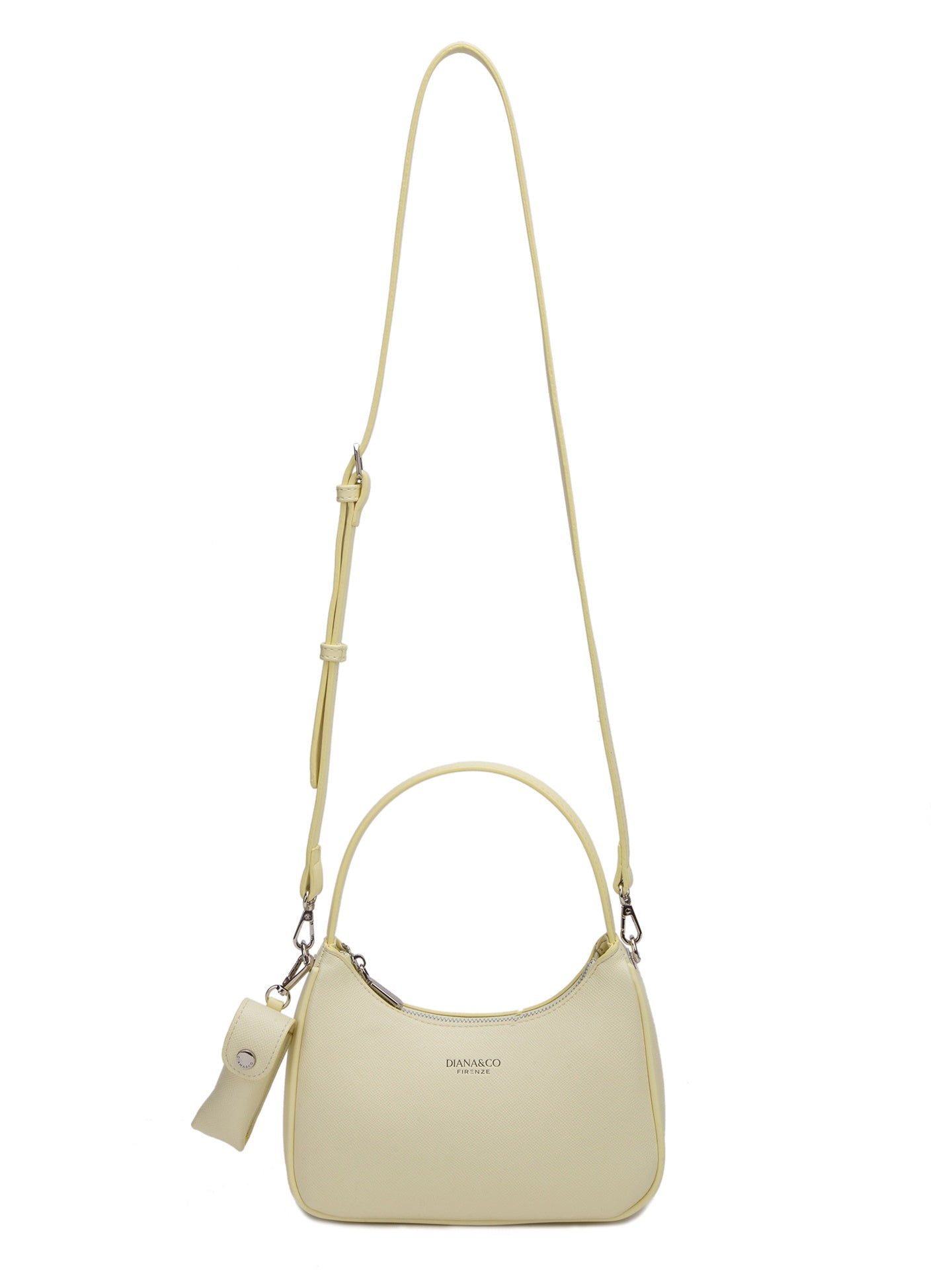 Borsa a Mano in Pelle Vegana Giallo