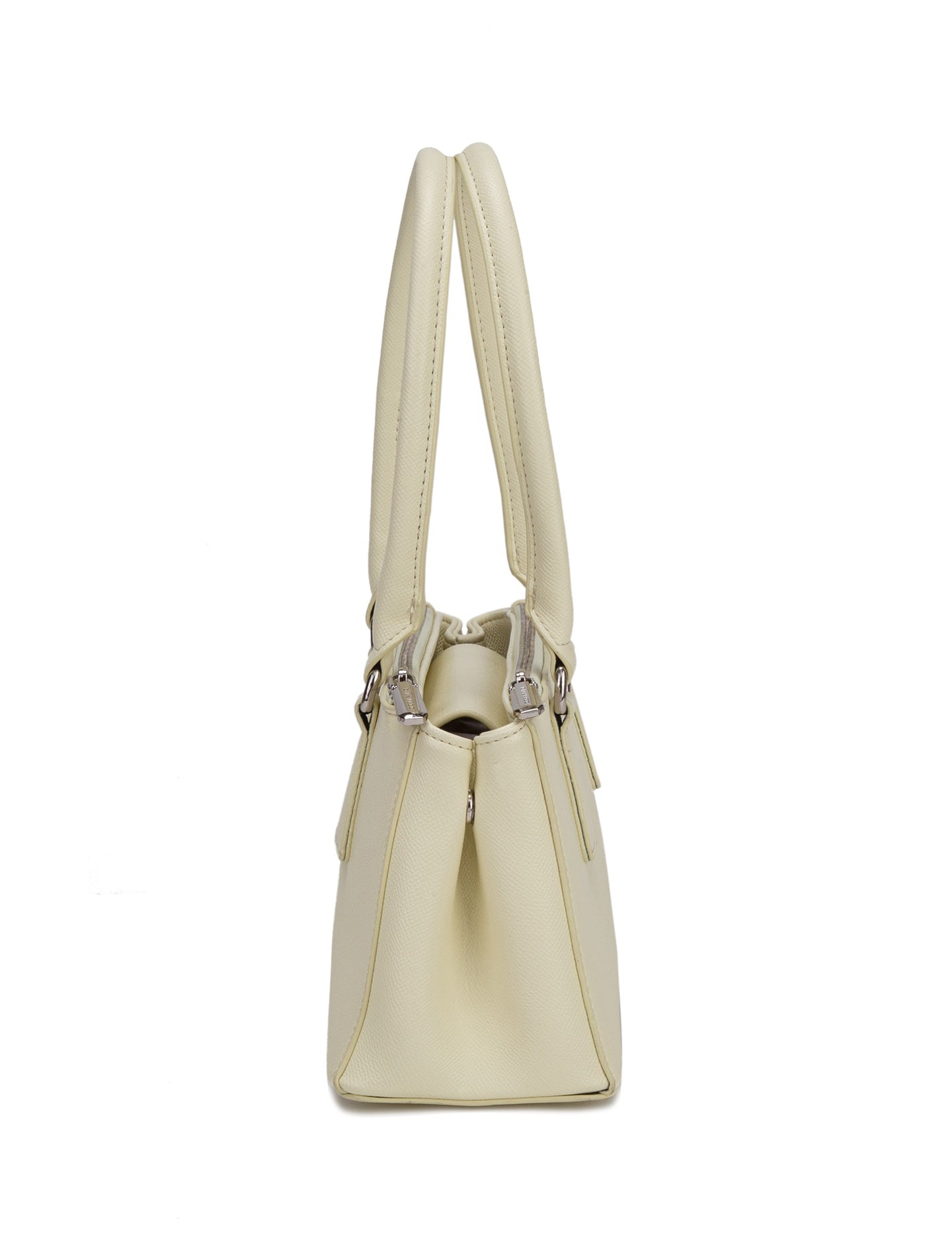 Borsa a Mano in Pelle Vegana Giallo