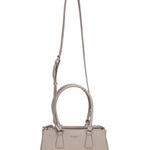 Borsa a Mano in Pelle Vegana Beige Scuro