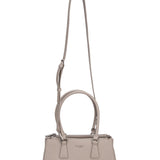 Borsa a Mano in Pelle Vegana Beige Scuro