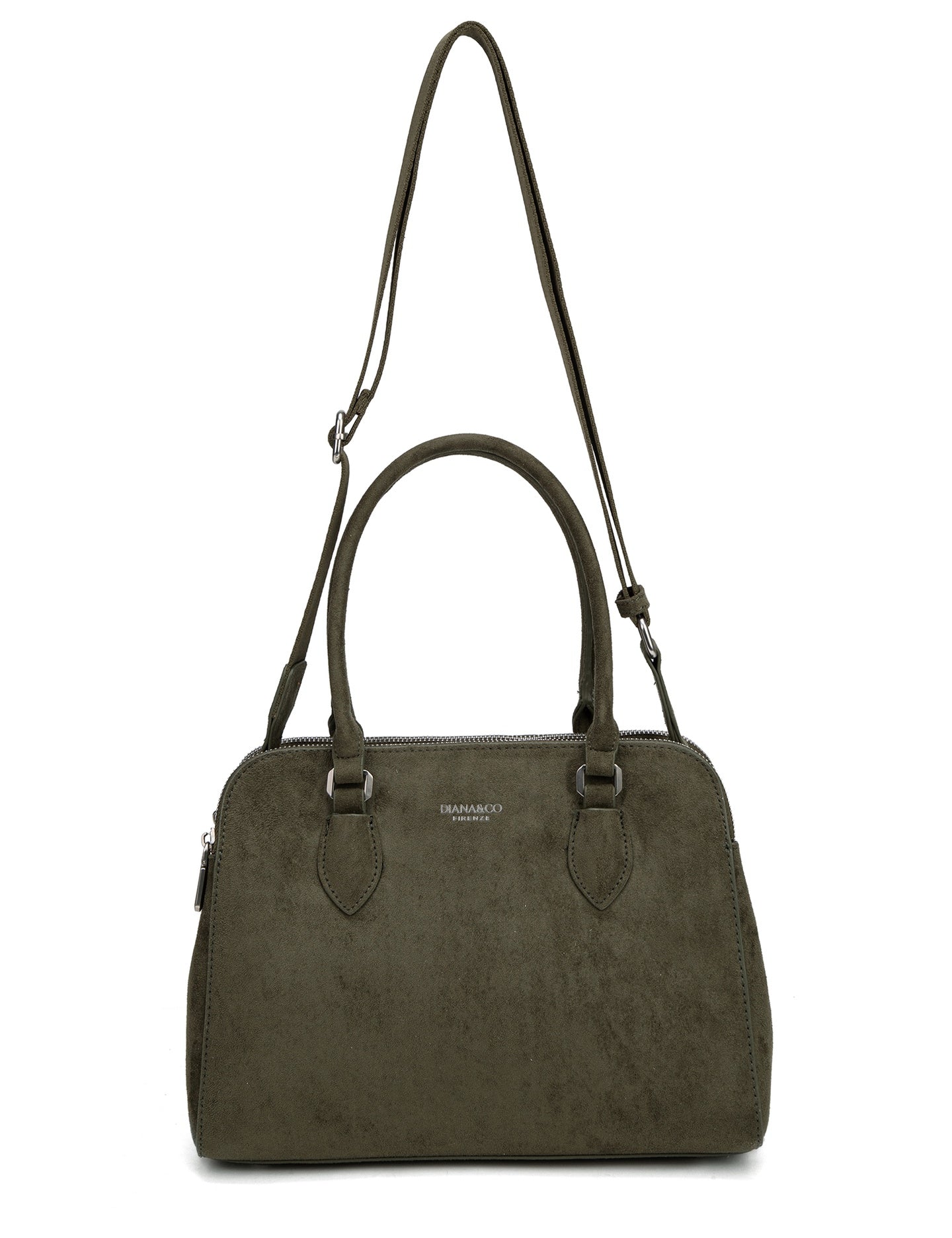 Borsa a Mano in Poliestere Verde