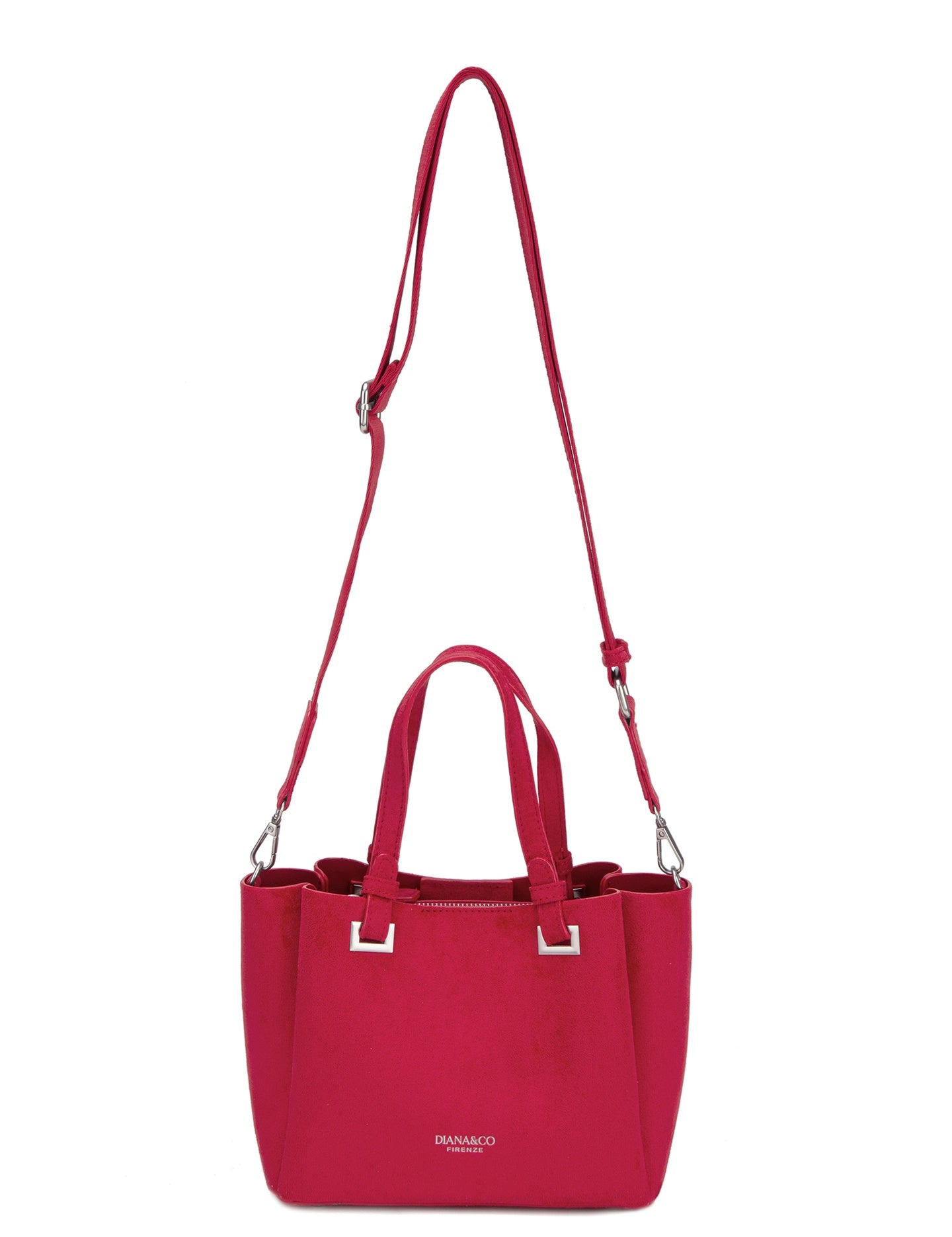 Borsa a Mano in Poliestere Rosso