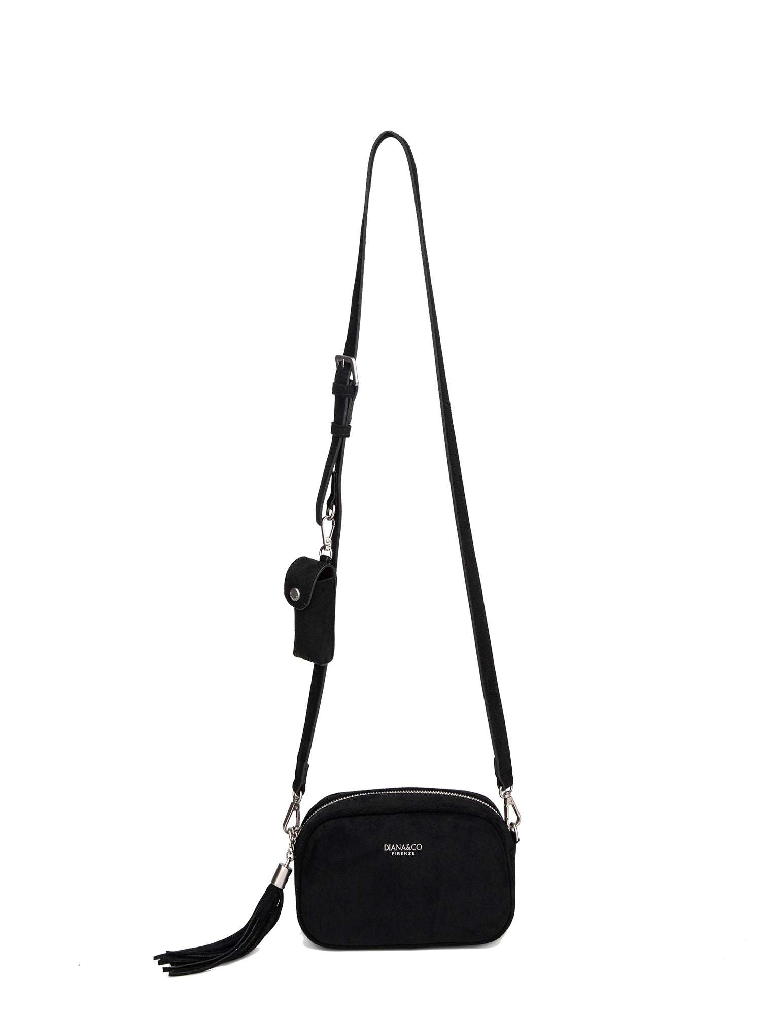 Borsa a Tracolla in 100% Pu Vegan Leather Nero