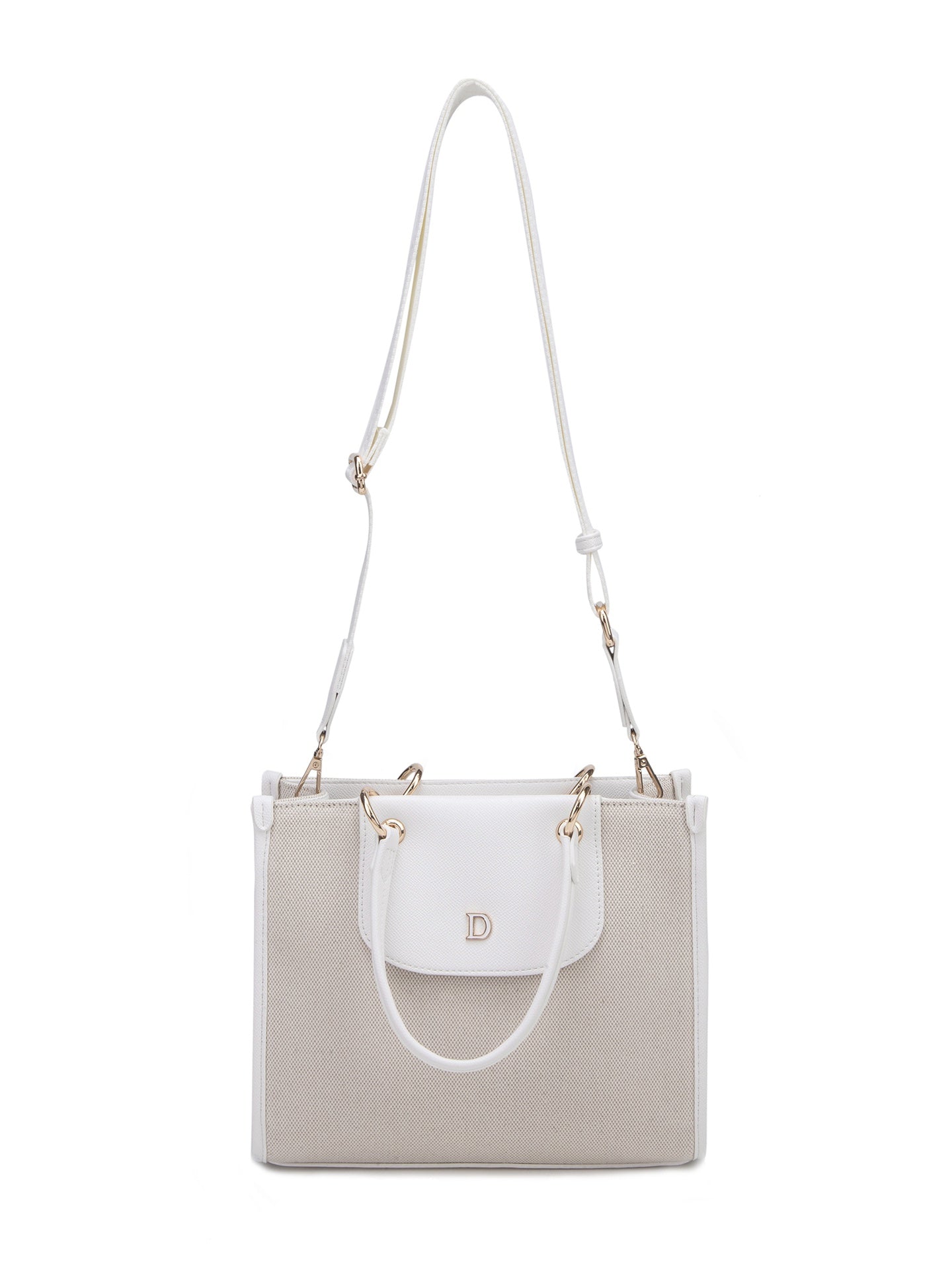 Borsa a Mano in 70% Polyester 30% Polyurethane Bianco