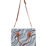 Borsa a Mano in 80% Polyester 20% Polyurethane Azzurro