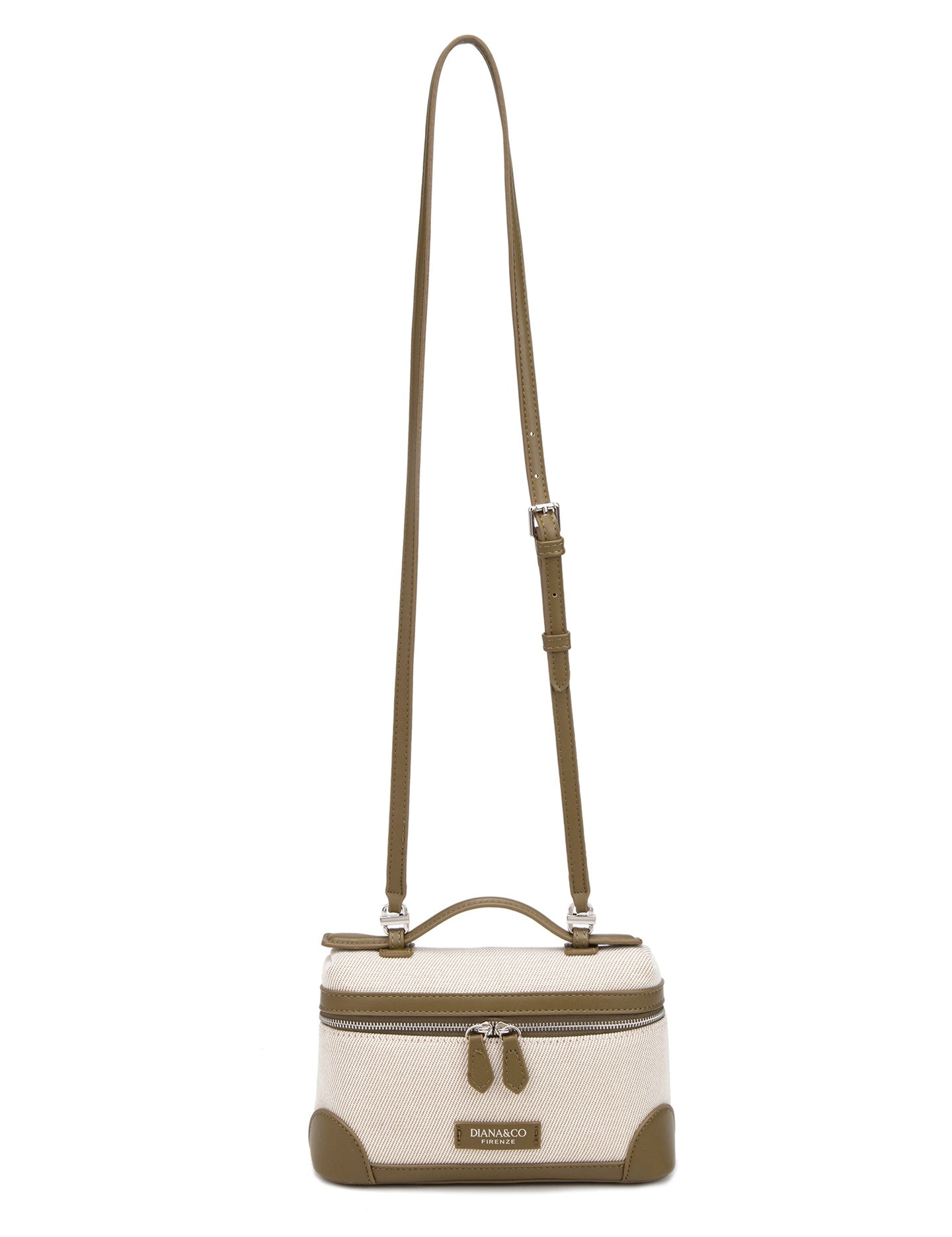 Borsa a Tracolla in 70% Polyester 30% Polyurethane Verde Chiaro