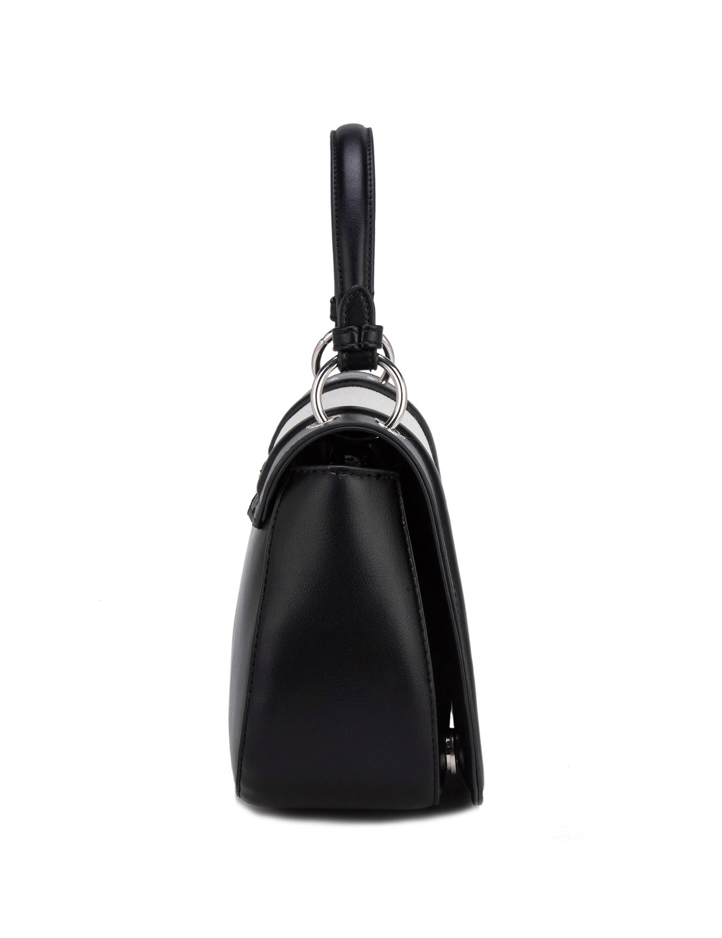 Borsa a Mano in 70% Polyester 30% Polyurethane Nero