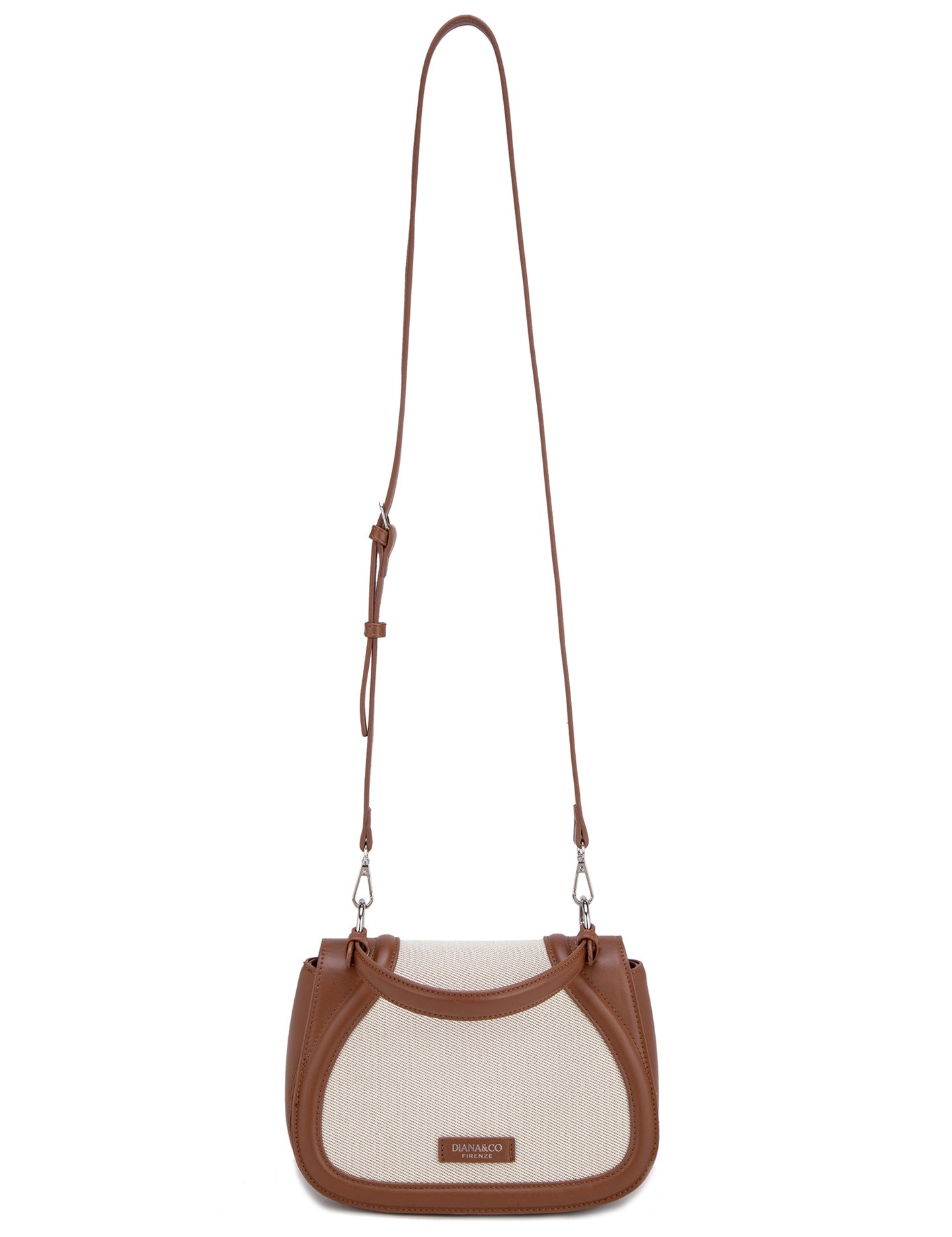 Borsa a Mano in 70% Polyester 30% Polyurethane Cognac