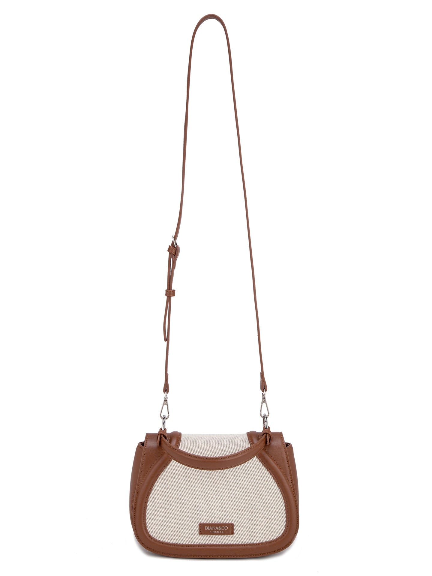 Borsa a Mano in 70% Polyester 30% Polyurethane Cognac