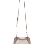 Borsa a Mano in 70% Polyester 30% Polyurethane Beige Scuro