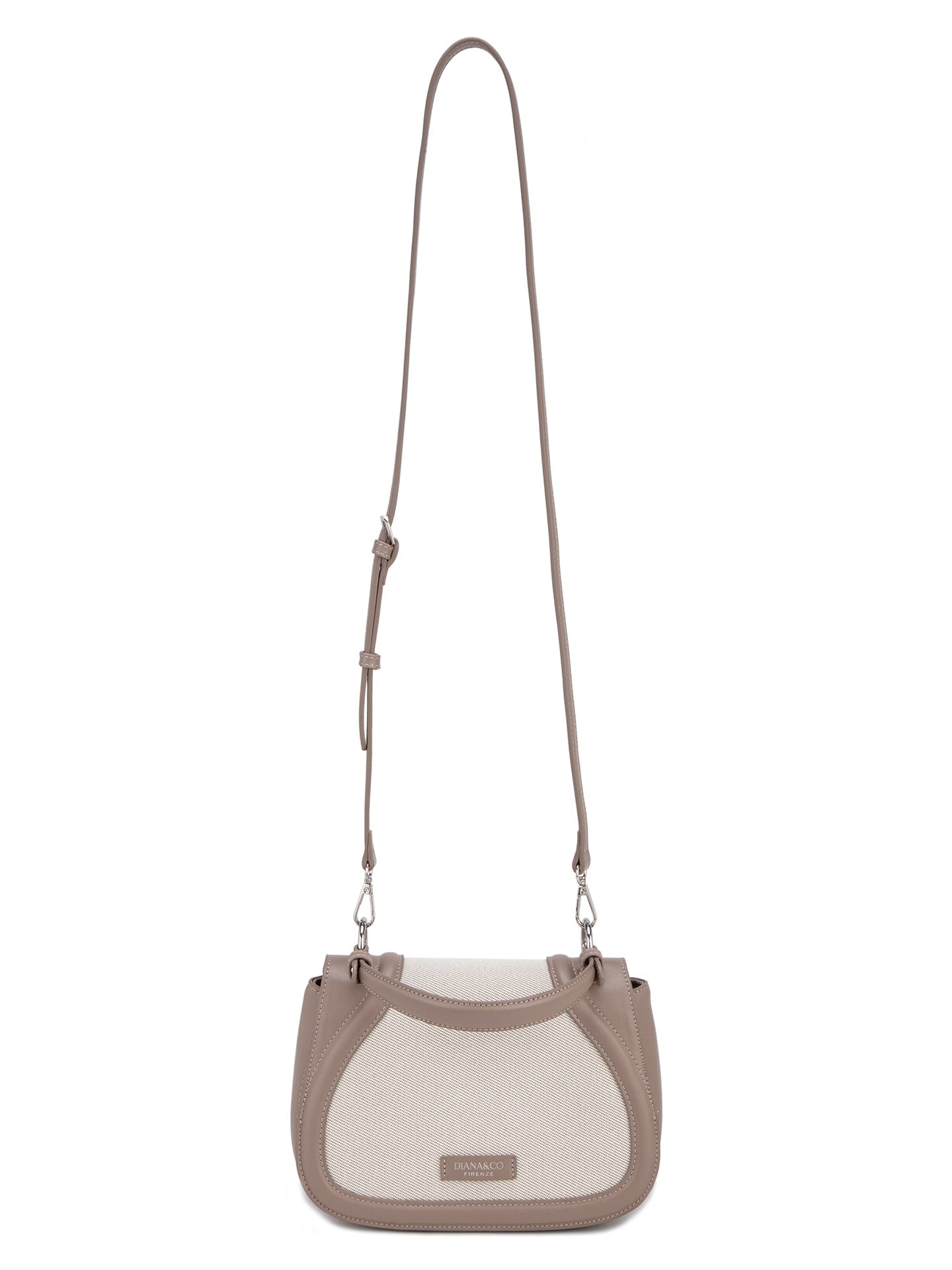 Borsa a Mano in 70% Polyester 30% Polyurethane Beige Scuro