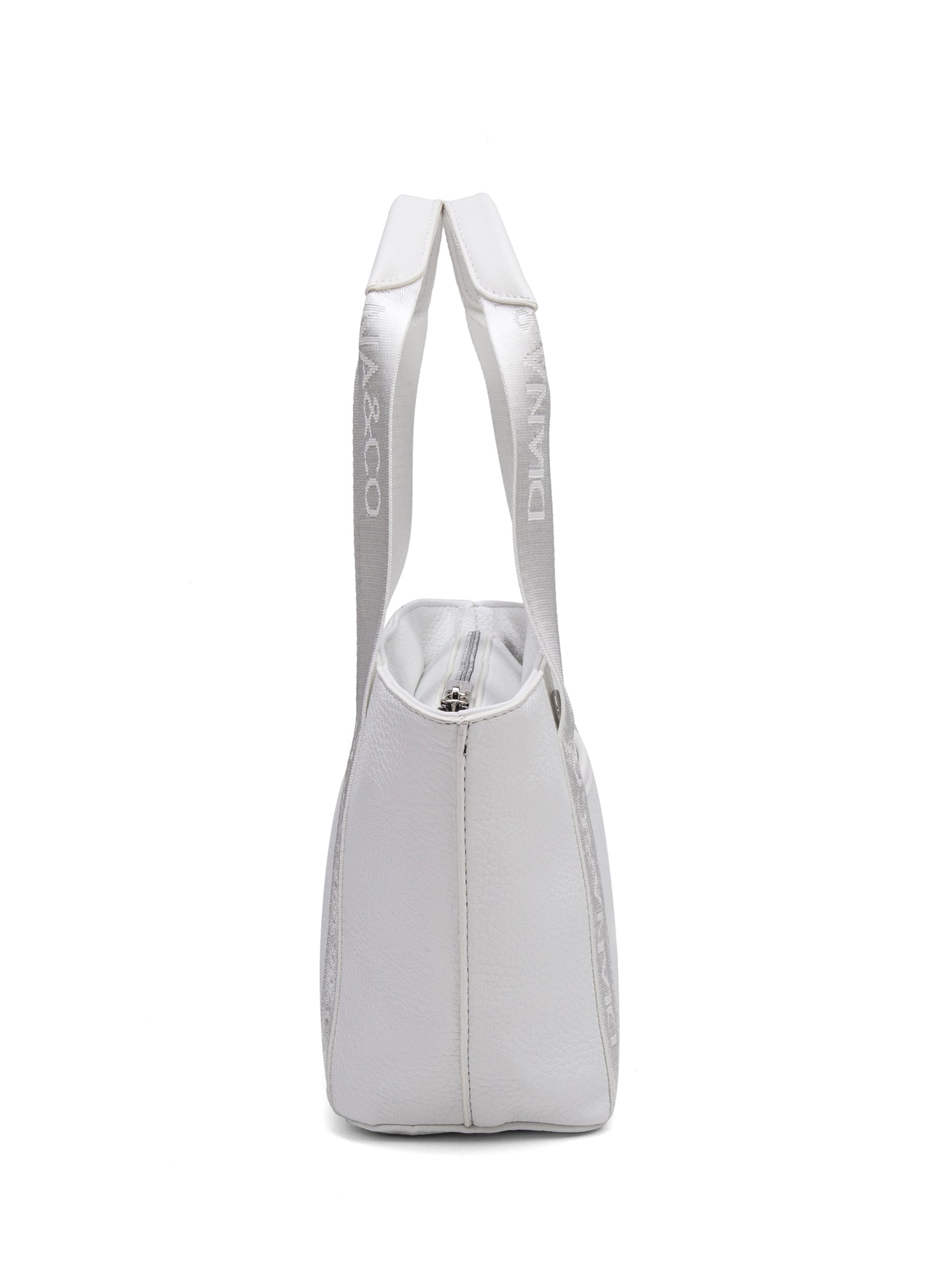 Borsa a Mano in 100% Pu Vegan Leather Bianco