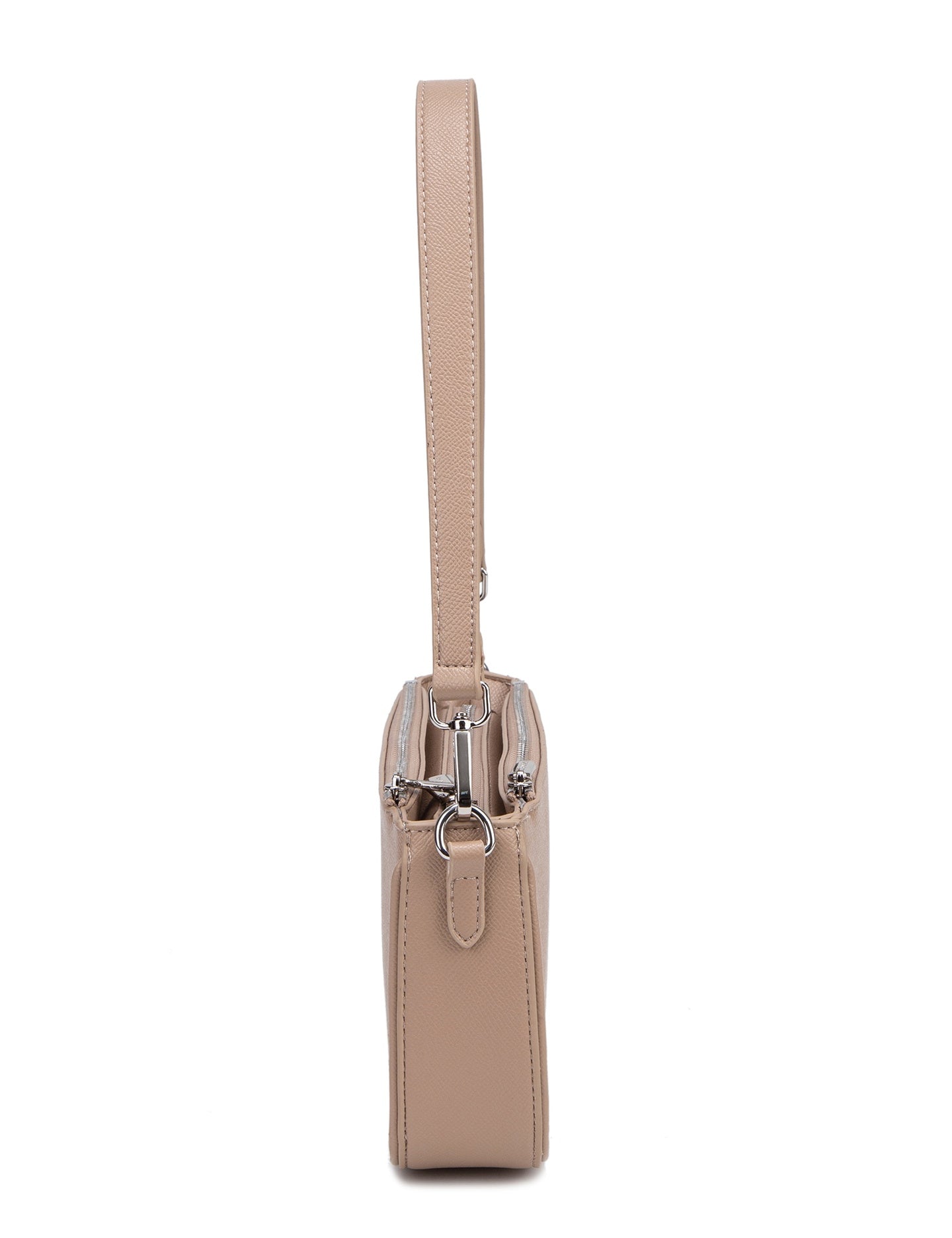 Borsa a Spalla in Pelle Vegana Cammello