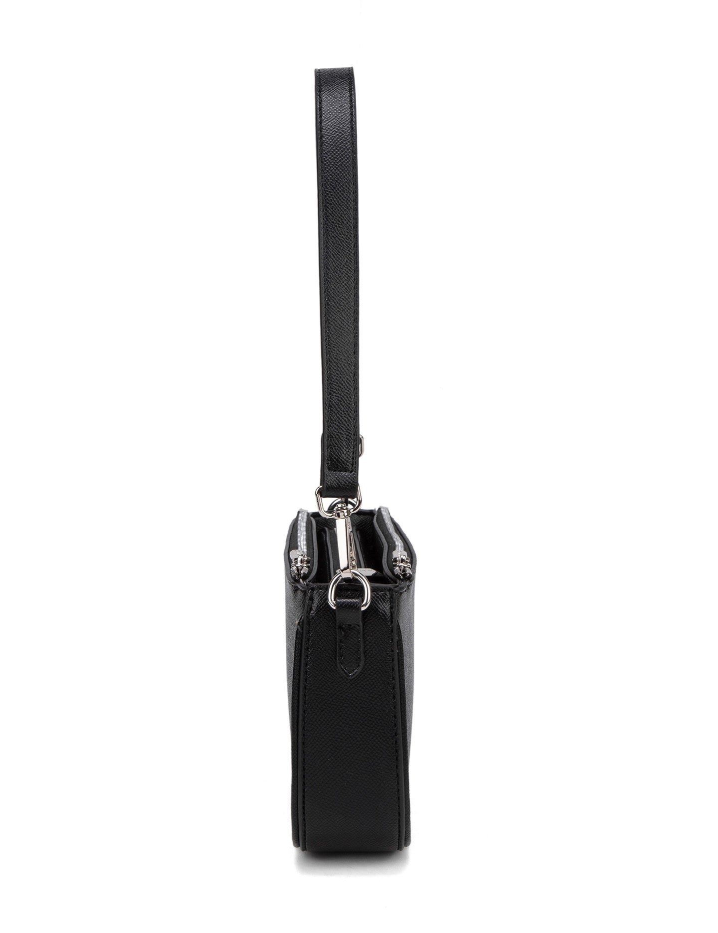 Borsa a Spalla in Pelle Vegana Nero