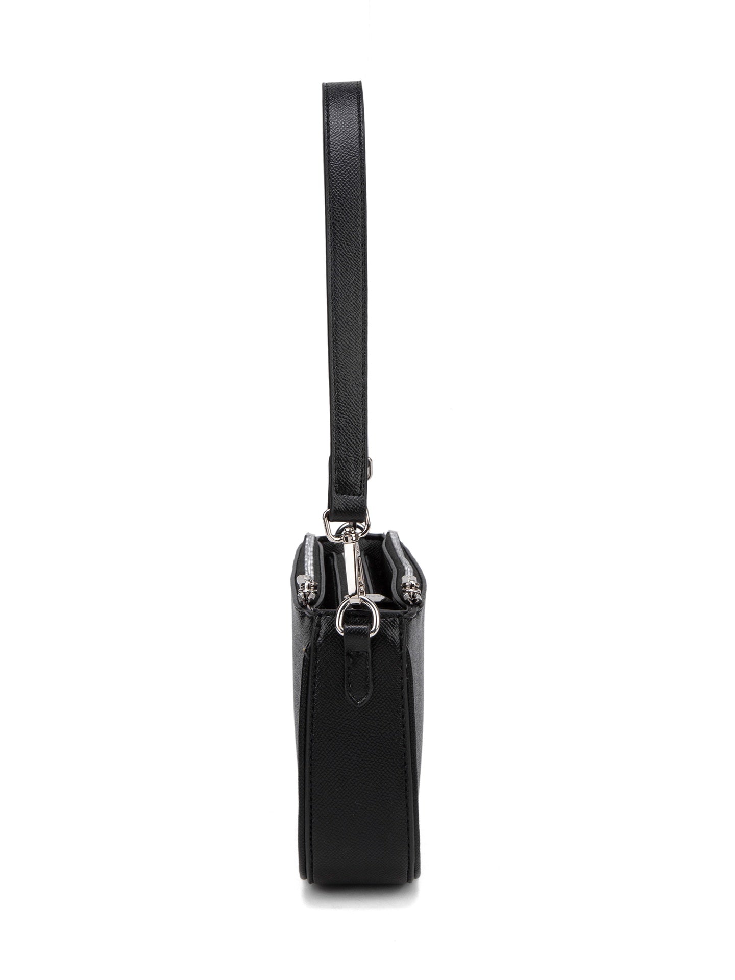 Borsa a Spalla in Pelle Vegana Nero