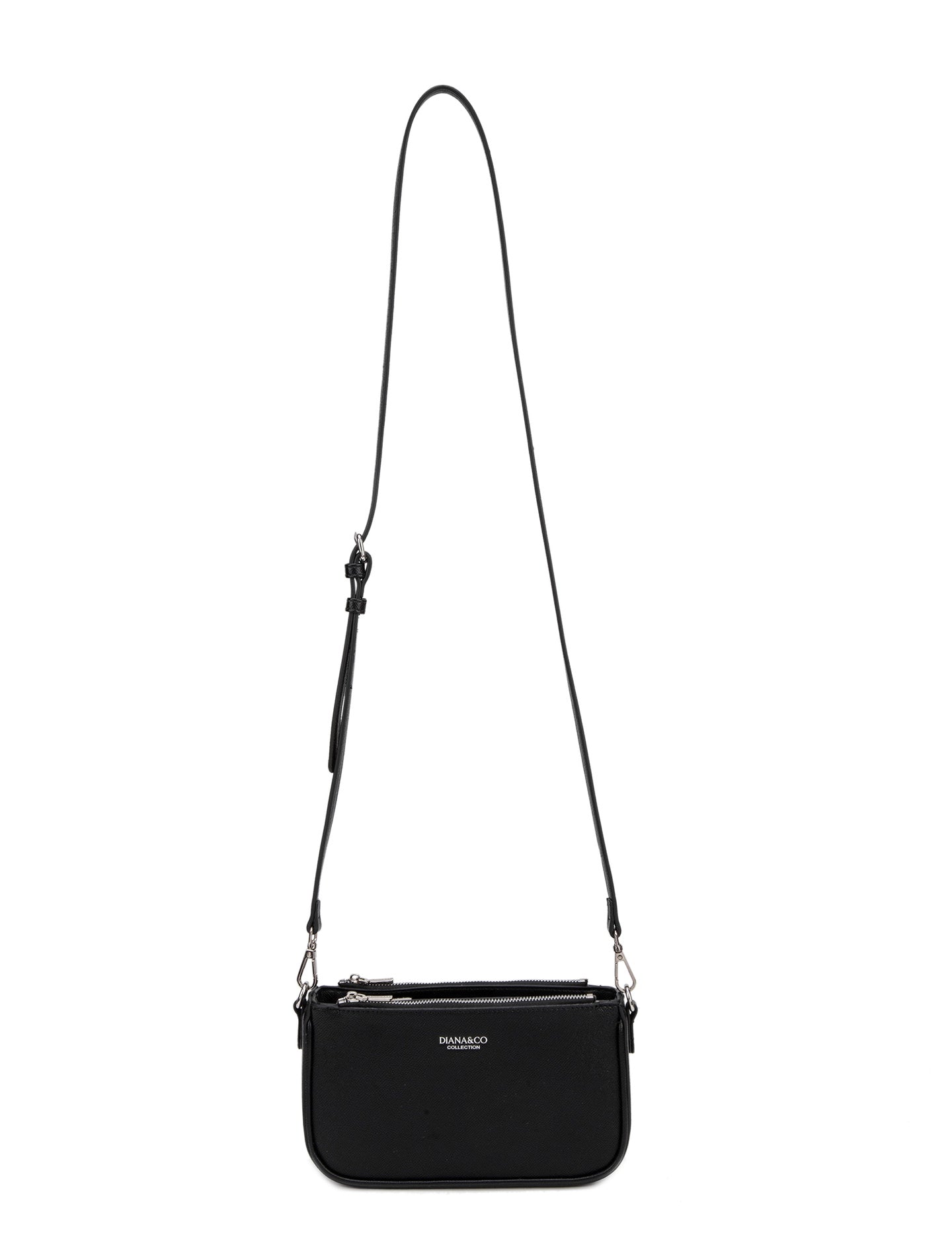 Borsa a Spalla in Pelle Vegana Nero