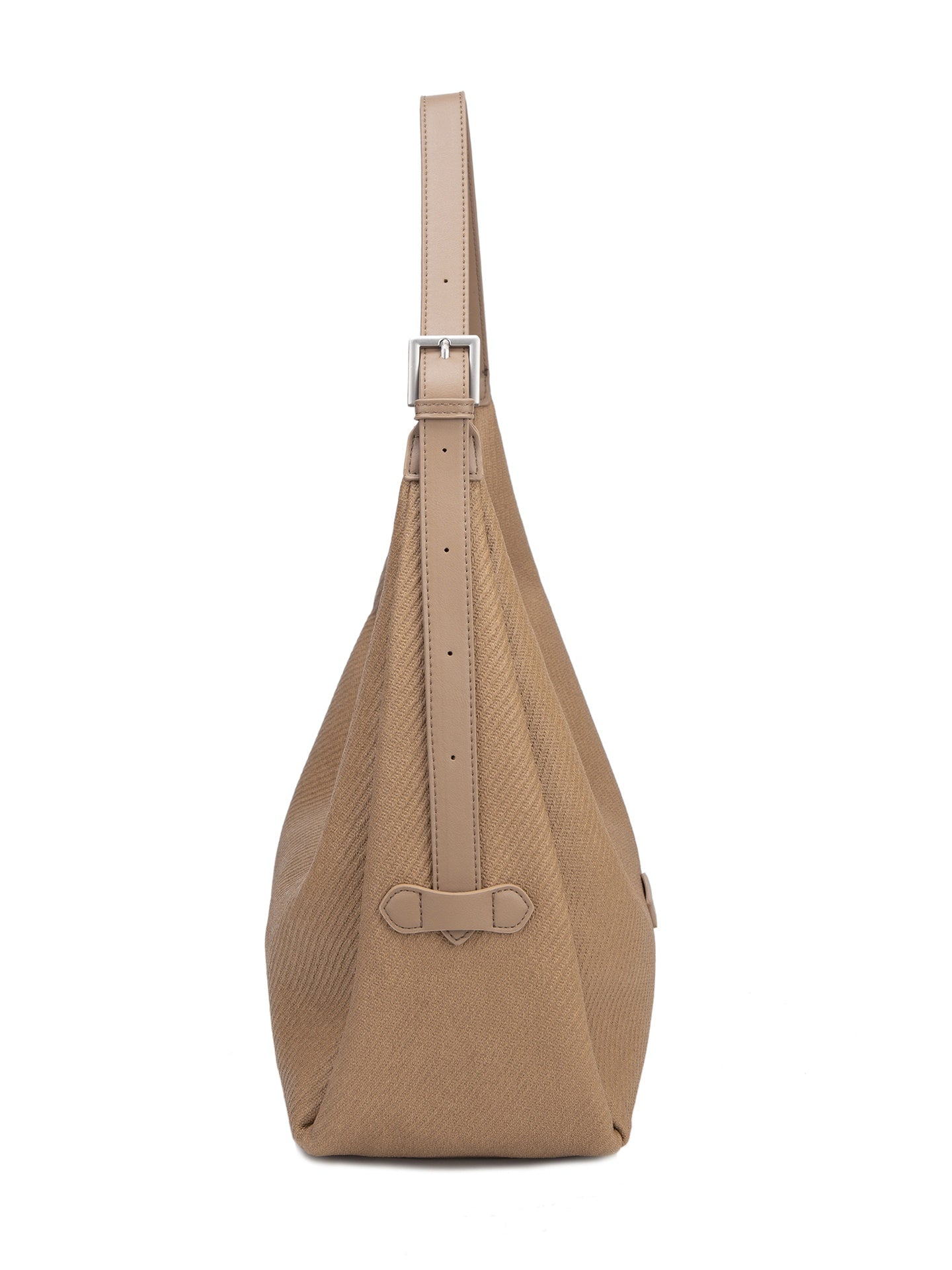 Borsa a Spalla in Pelle Vegana Cammello