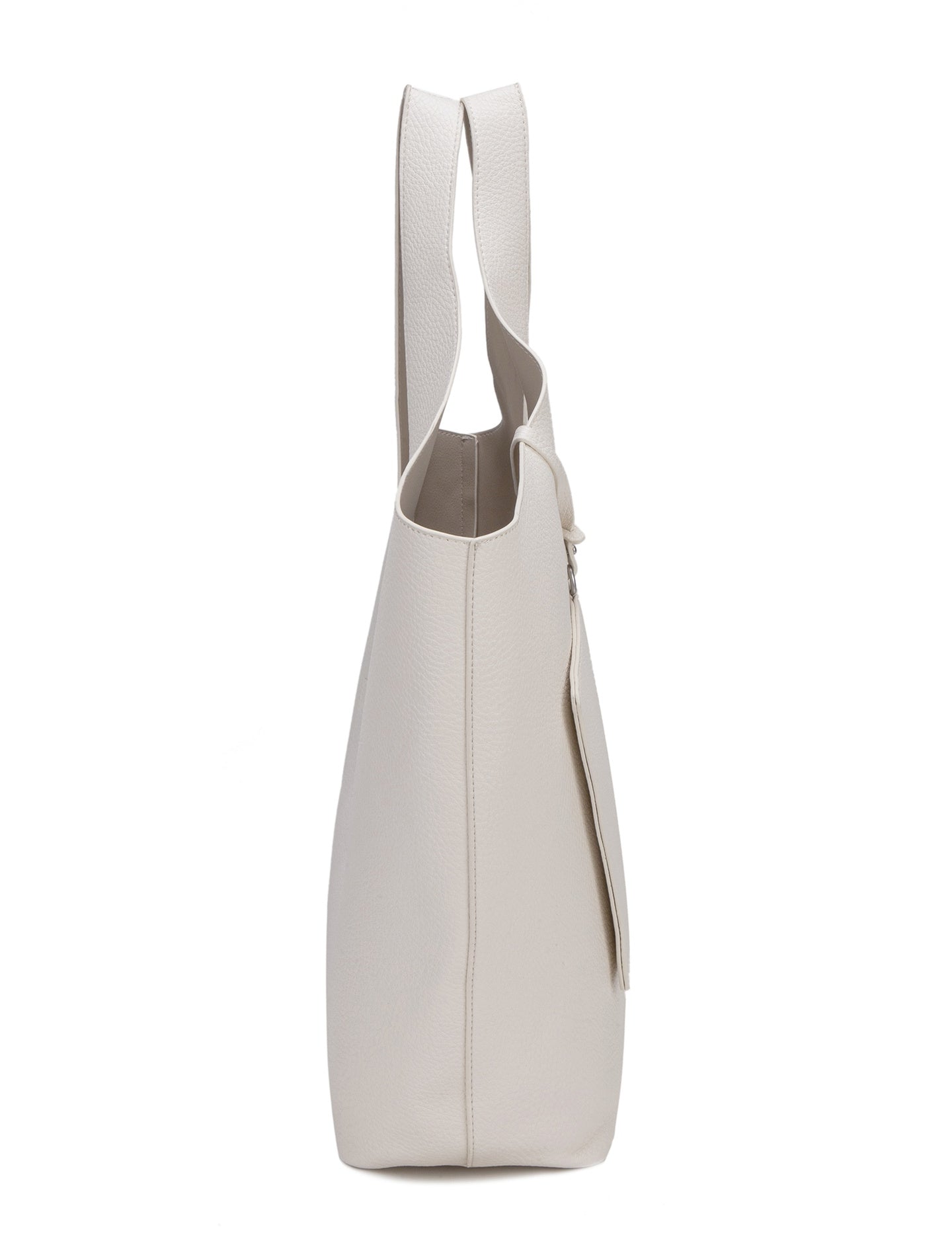Borsa a Spalla in Pelle Vegana Beige